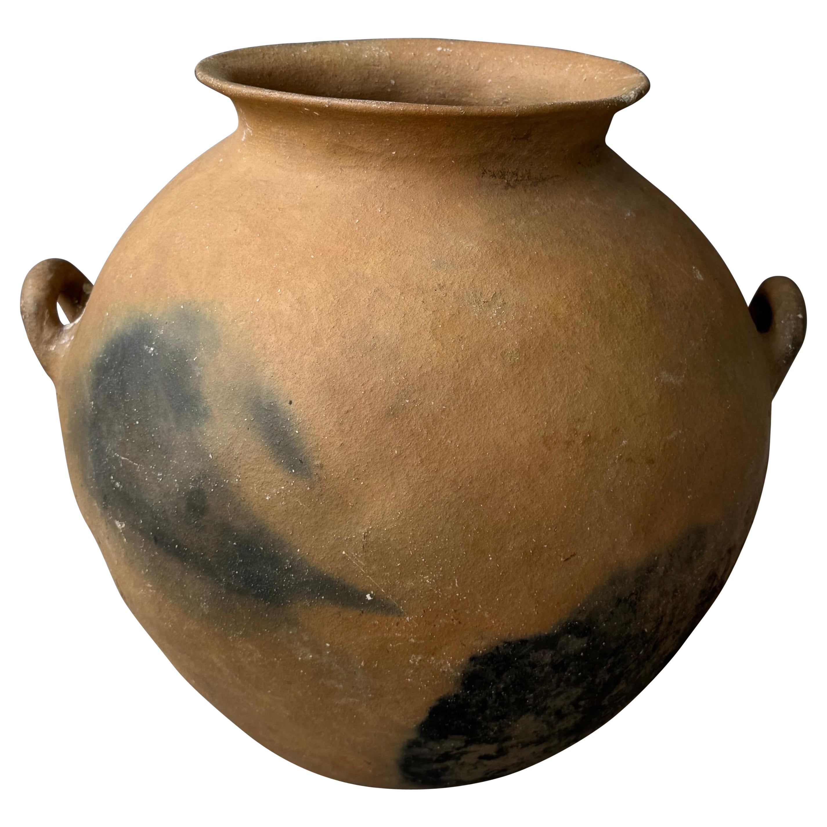 Terracotta Water Pot From The Northern Sierras of Puebla, Circa 1980´s