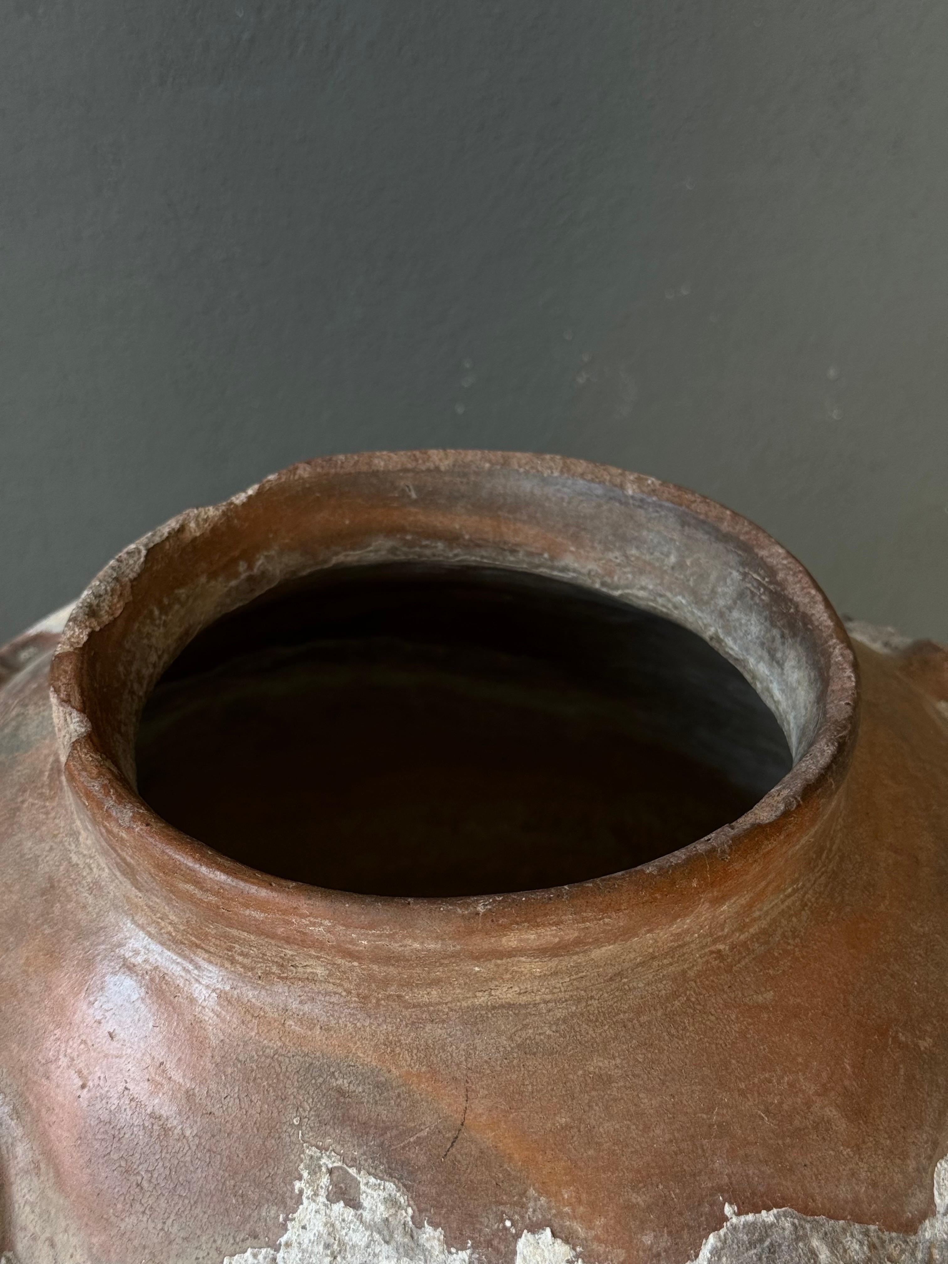 Primitive Terracotta Water Vessel From Central Michoacan, Mexico, Early 20th Century