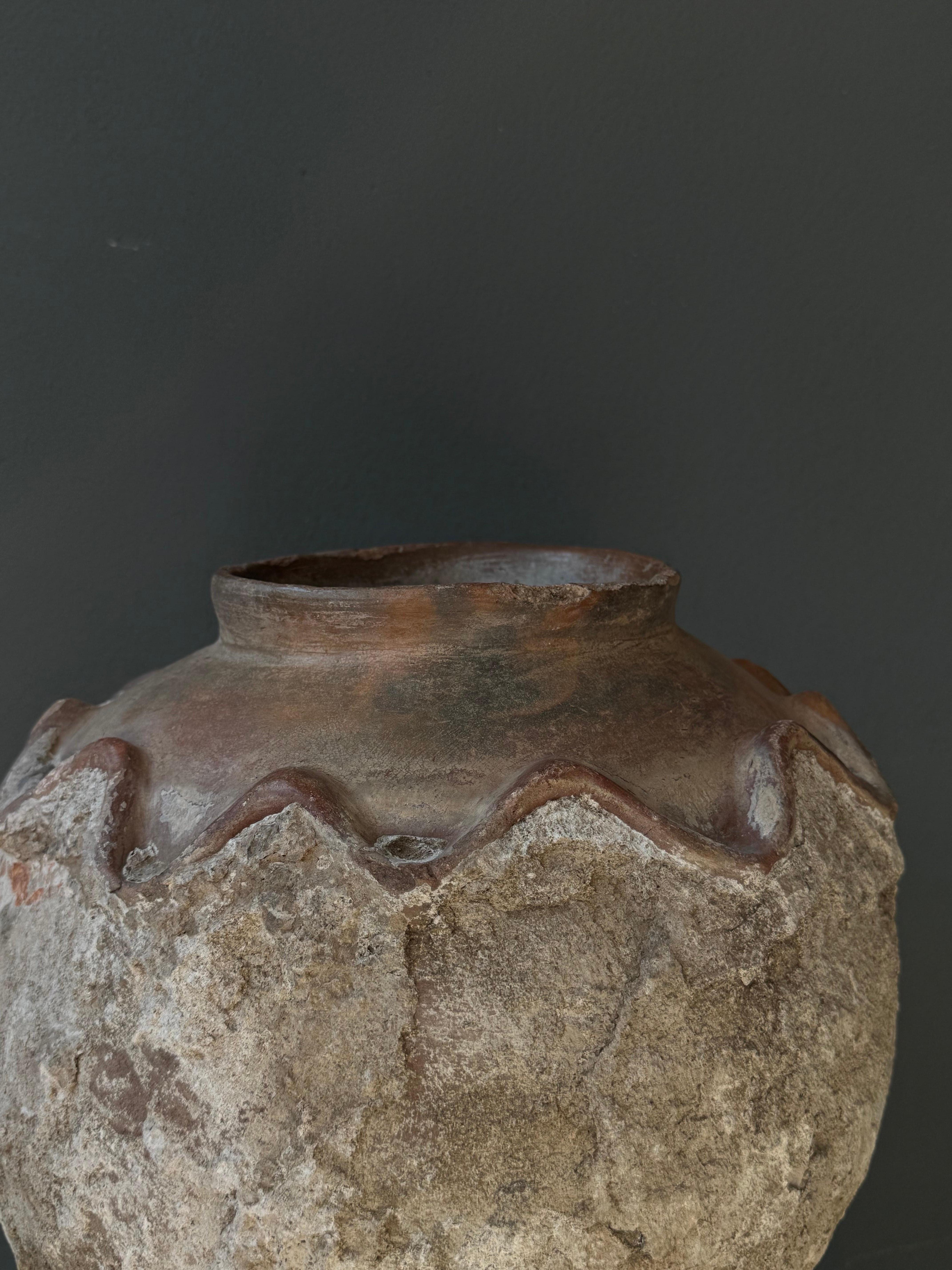 Fired Terracotta Water Vessel From Central Michoacan, Mexico, Early 20th Century For Sale