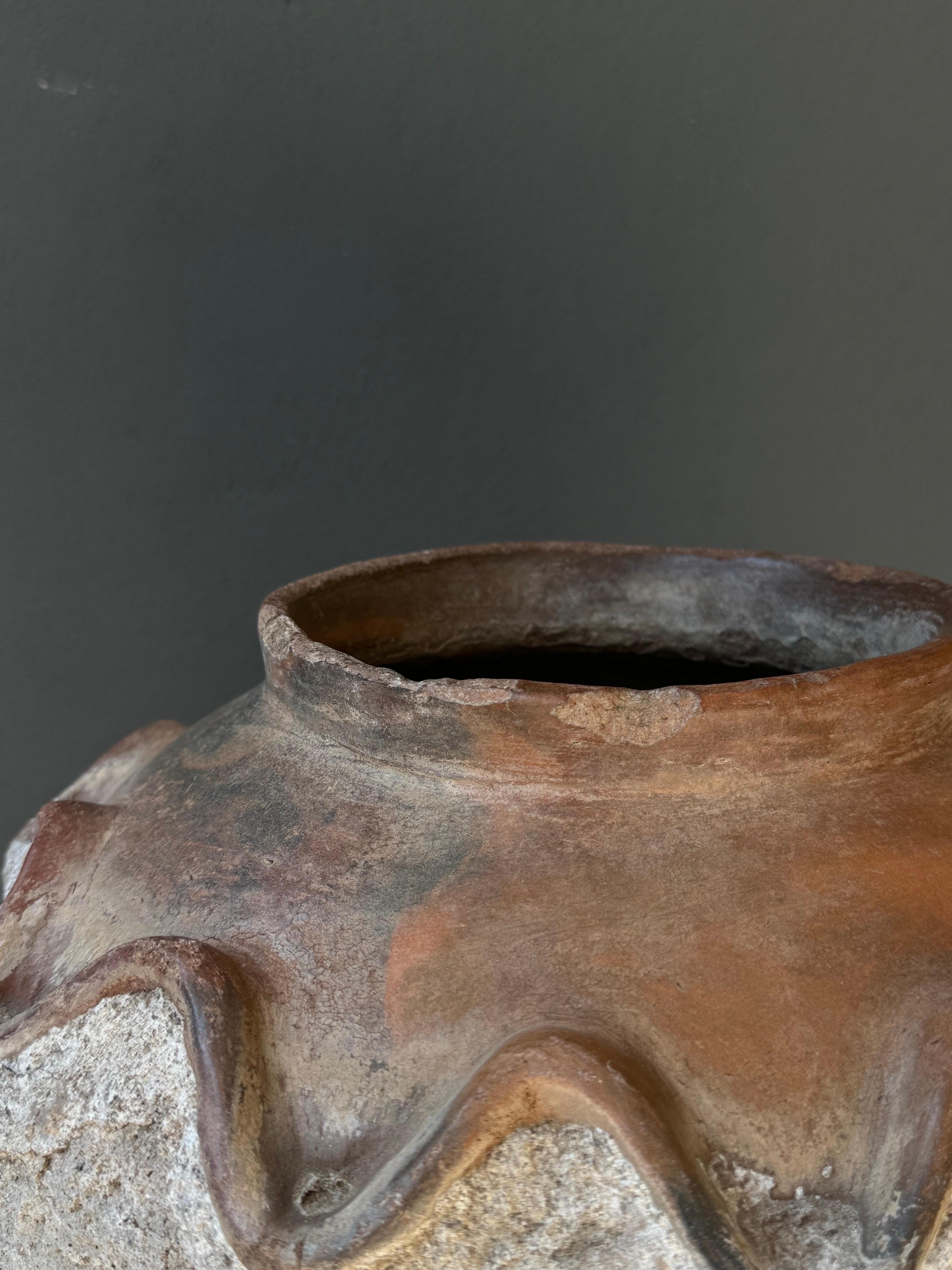 Ceramic Terracotta Water Vessel From Central Michoacan, Mexico, Early 20th Century