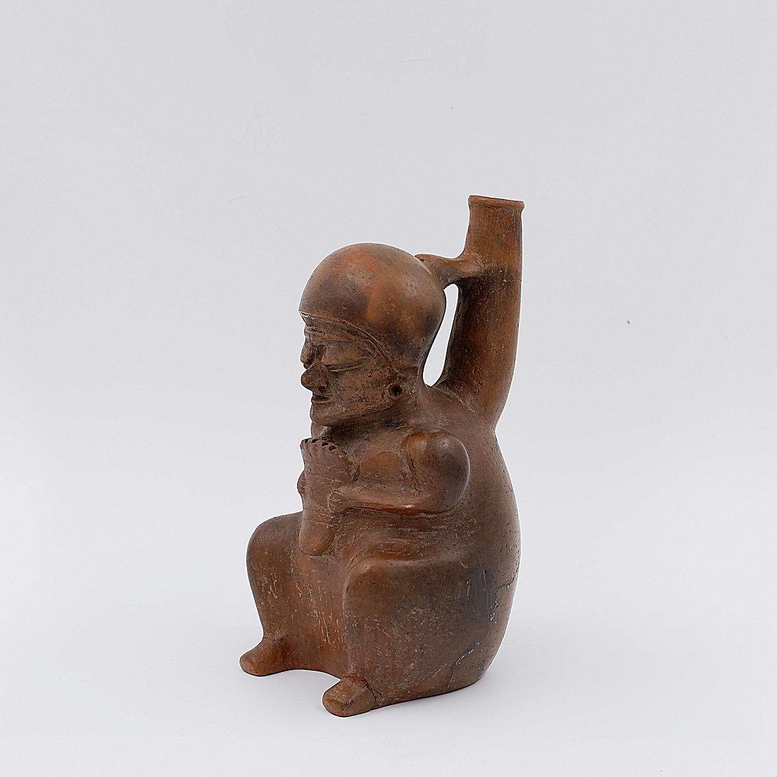 Vaso fischiante in terracotta - Cultura Chorrera - Ecuador in vendita 1