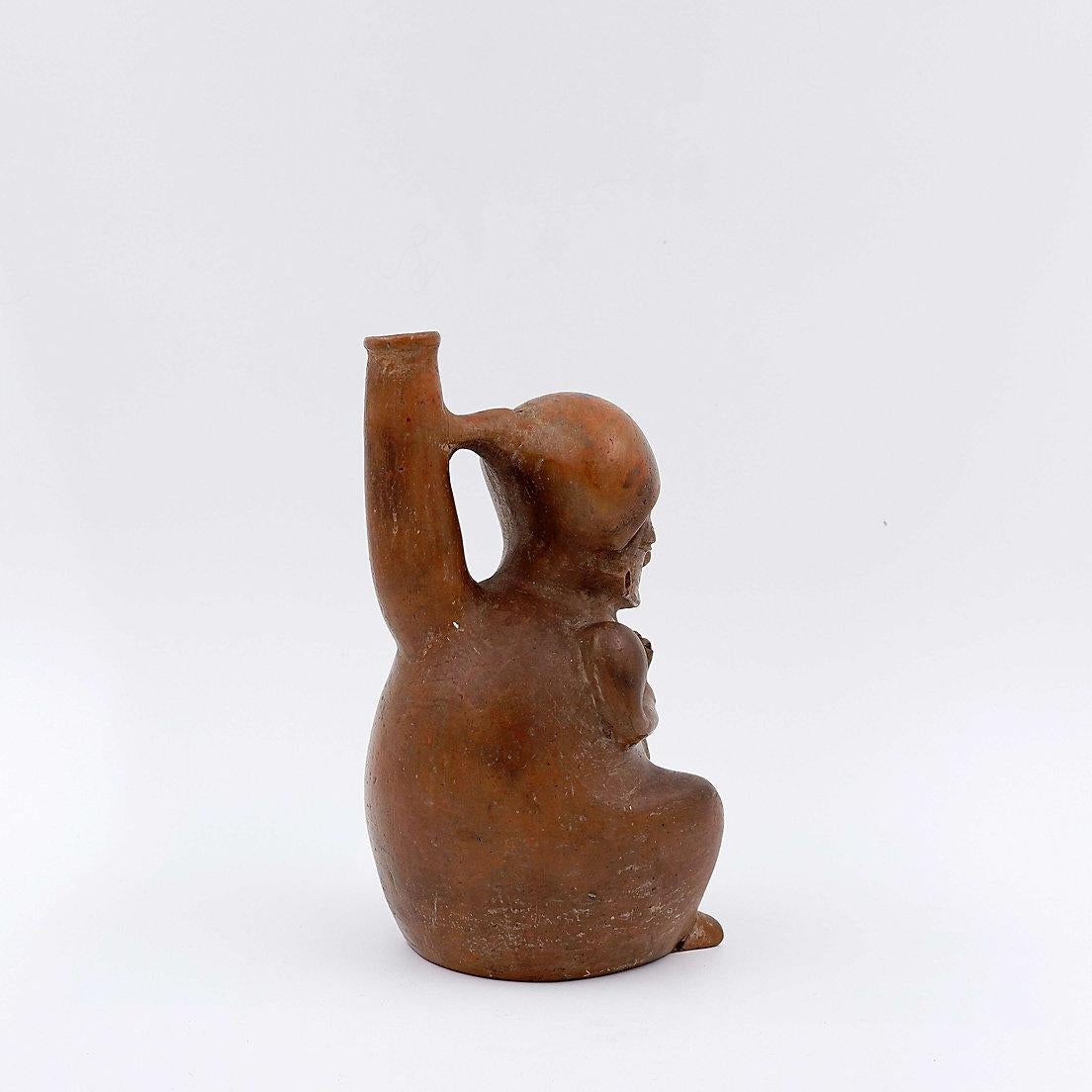 Vaso fischiante in terracotta - Cultura Chorrera - Ecuador in vendita 2