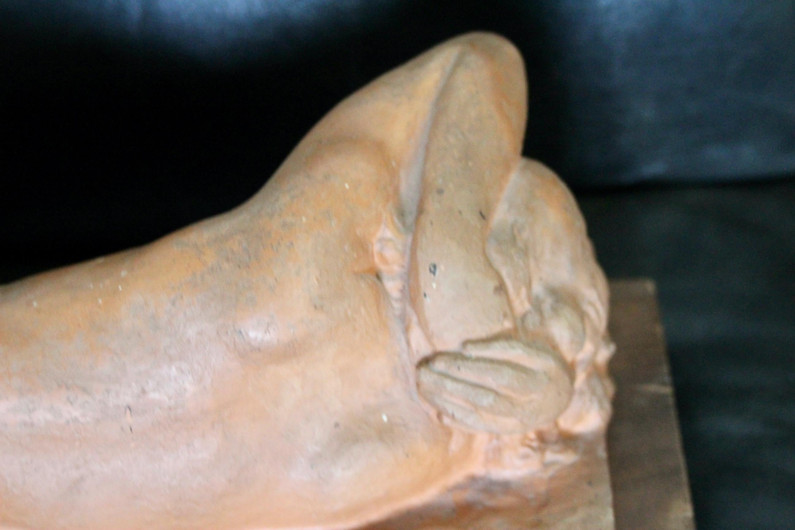 Terracotta women by Carl Angst For Sale 5