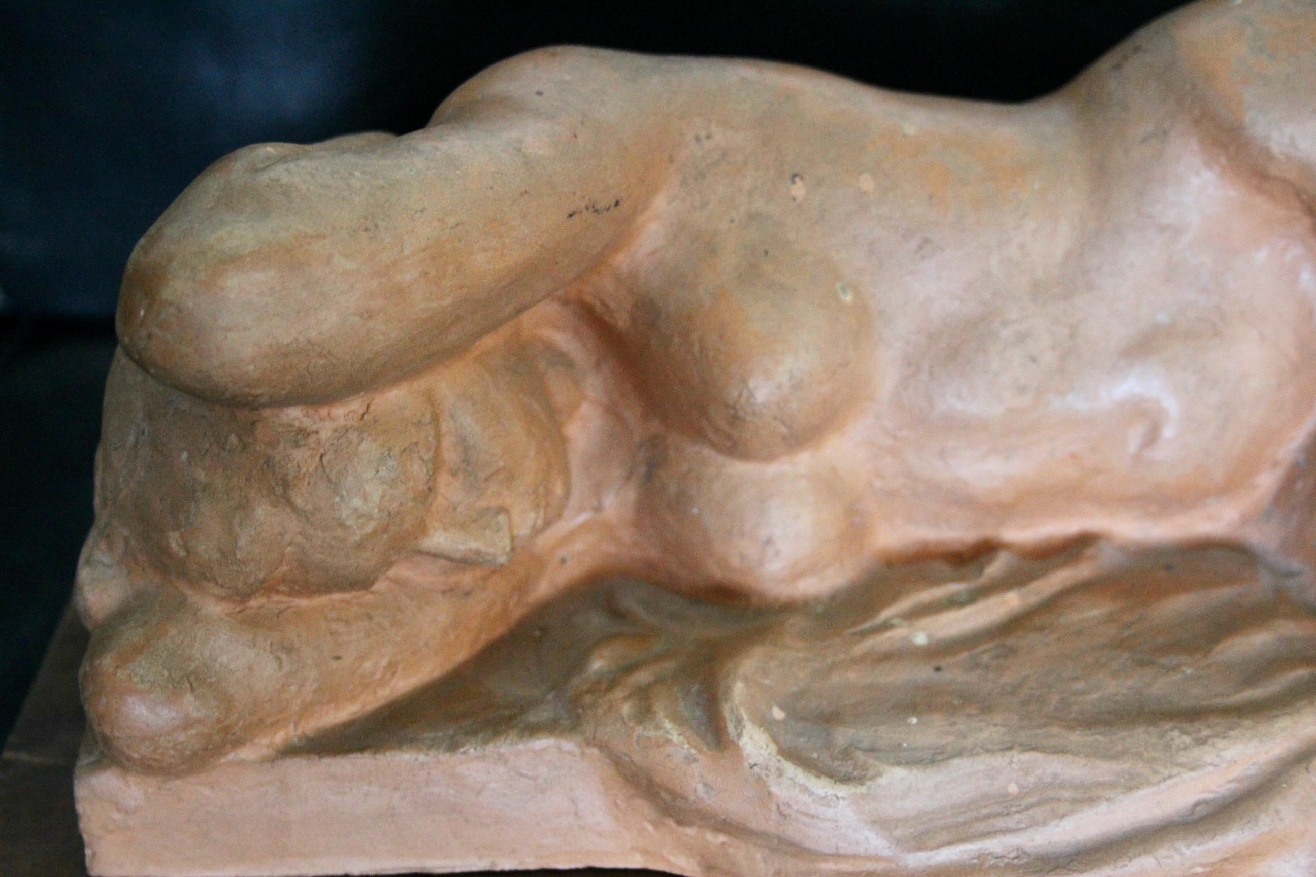 Swiss Terracotta women by Carl Angst For Sale