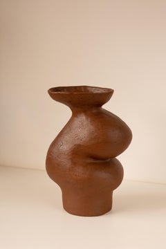 "terraforma" ceramic brown vase 3