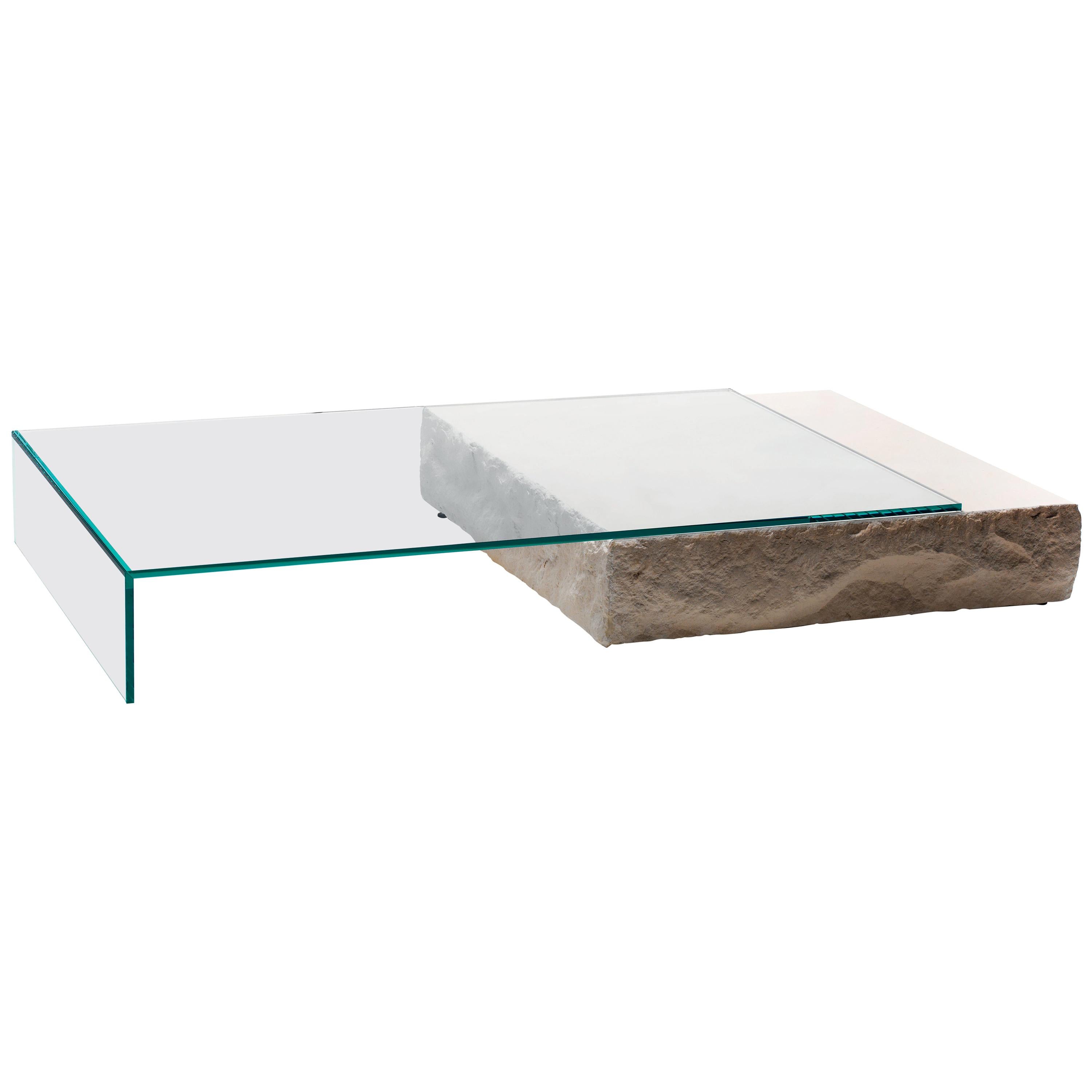 Terraliquida Low Table, by Claudio Silvestrin for Glas Italia in Stock For Sale
