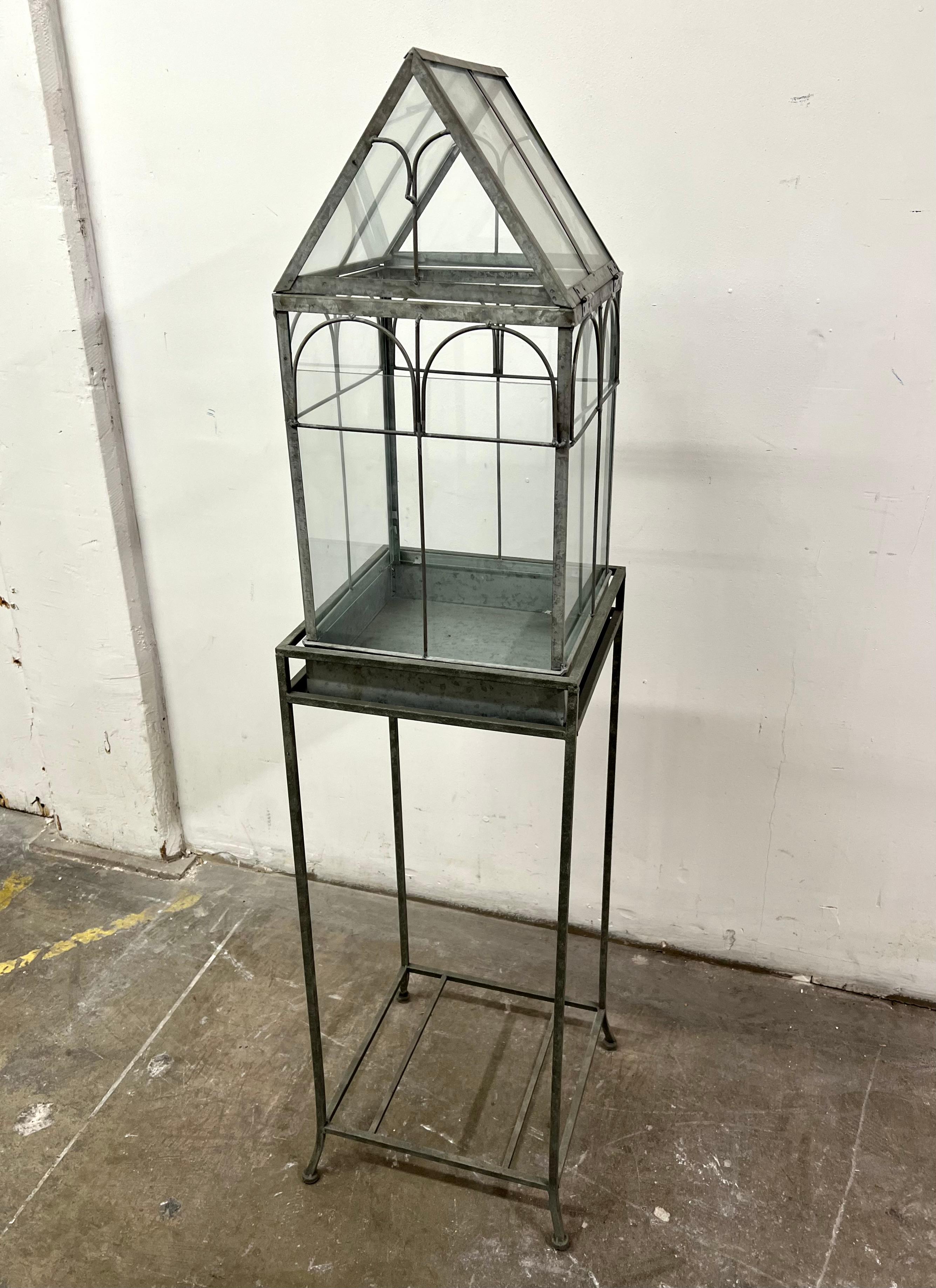 vintage terrarium with stand