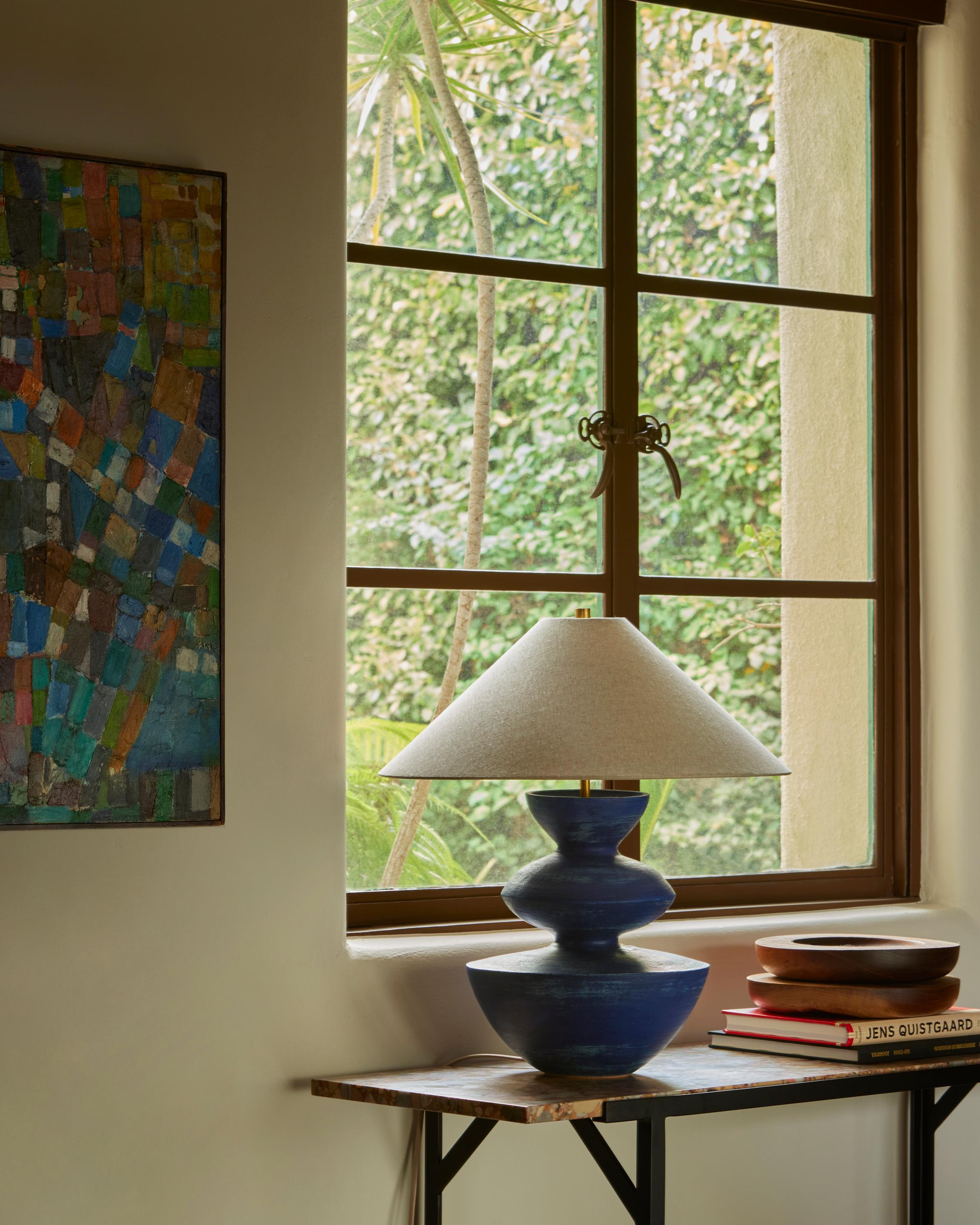 Brass Terrasig Sophia Table Lamp by  Danny Kaplan Studio For Sale