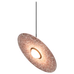 Terrazo Pendant Light, ‘Planet, ’ Pink, from Terrazo Collection by Bentu