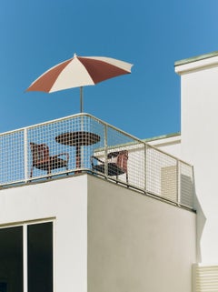 Terrazza Parasol by HAY, Off-White and Burgundy, UV-Safe Fabric, 2026