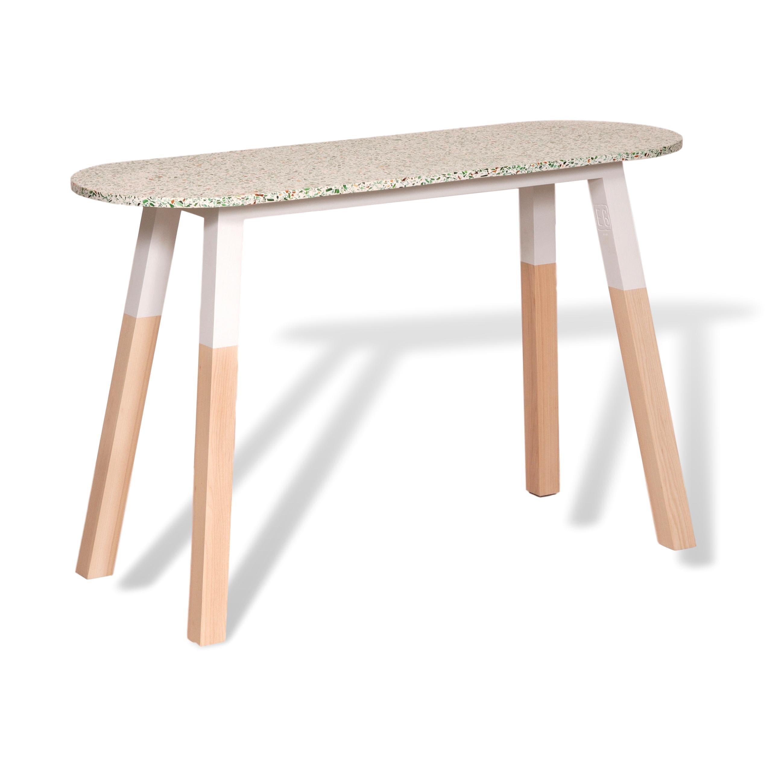 Consola de terrazo de diseño francés 
