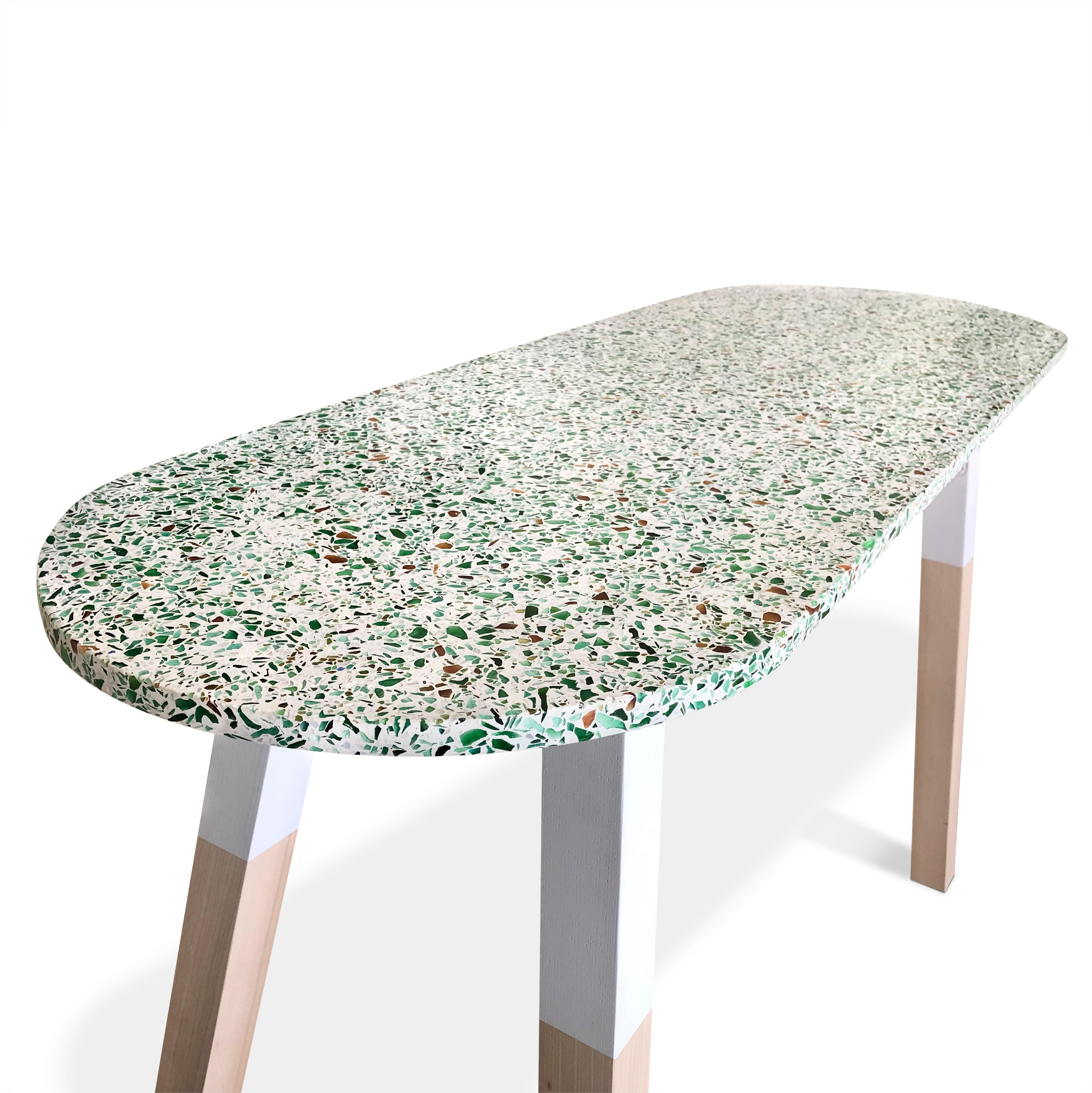 Consola de terrazo de diseño francés 