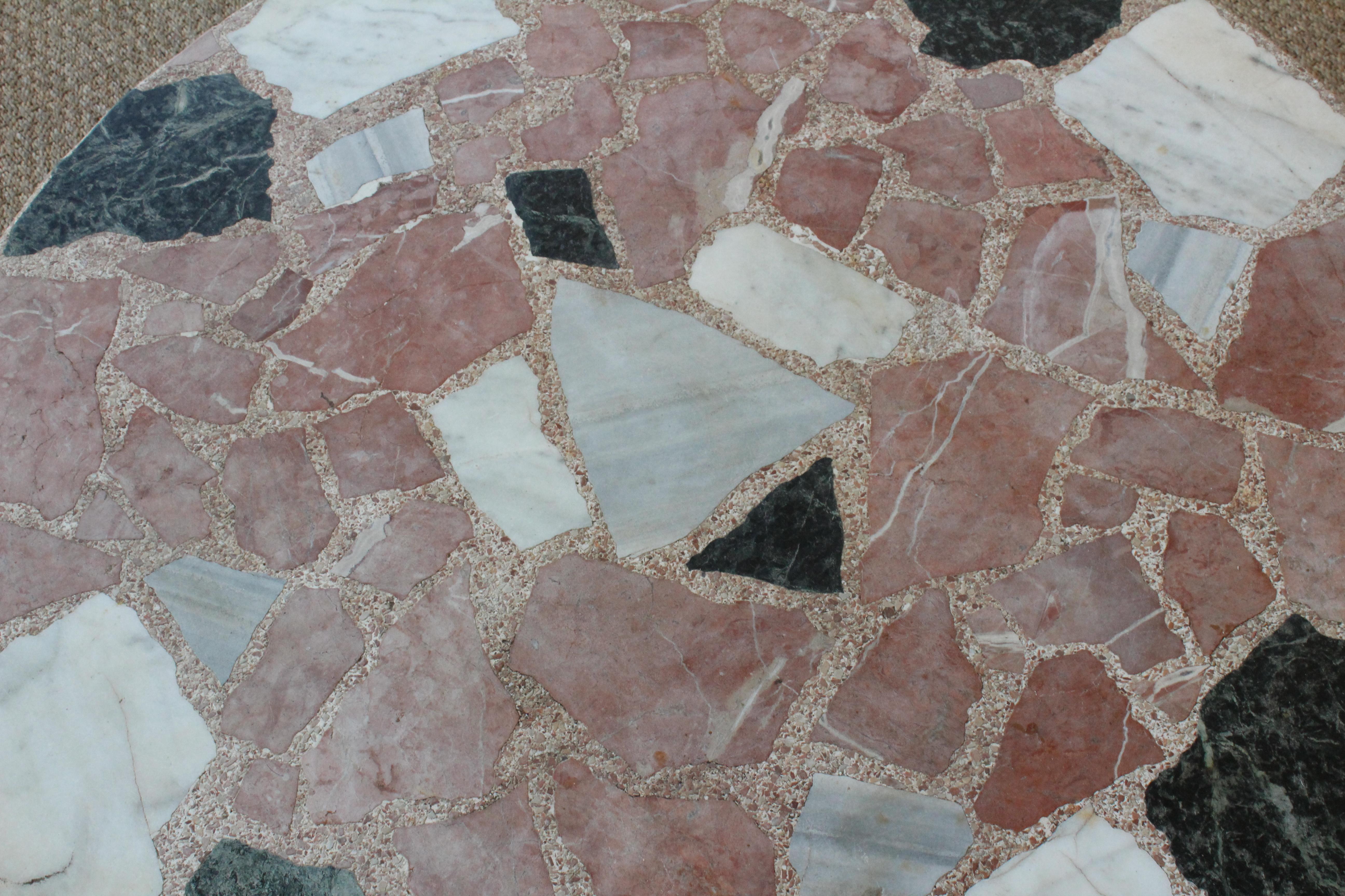 Terrazzo and Oak Coffee Table, Spain, 1960s 13