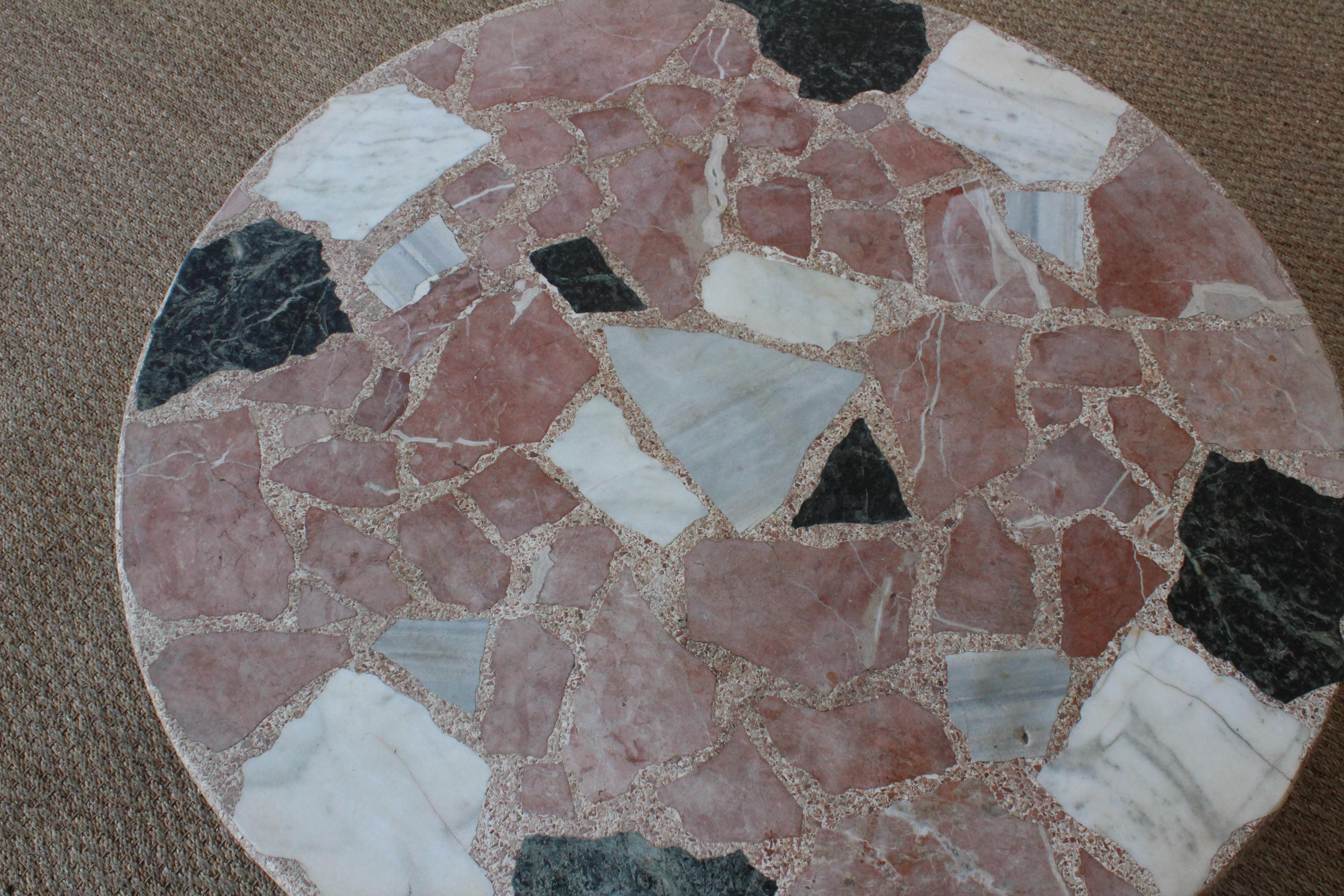 Terrazzo and Oak Coffee Table, Spain, 1960s 2