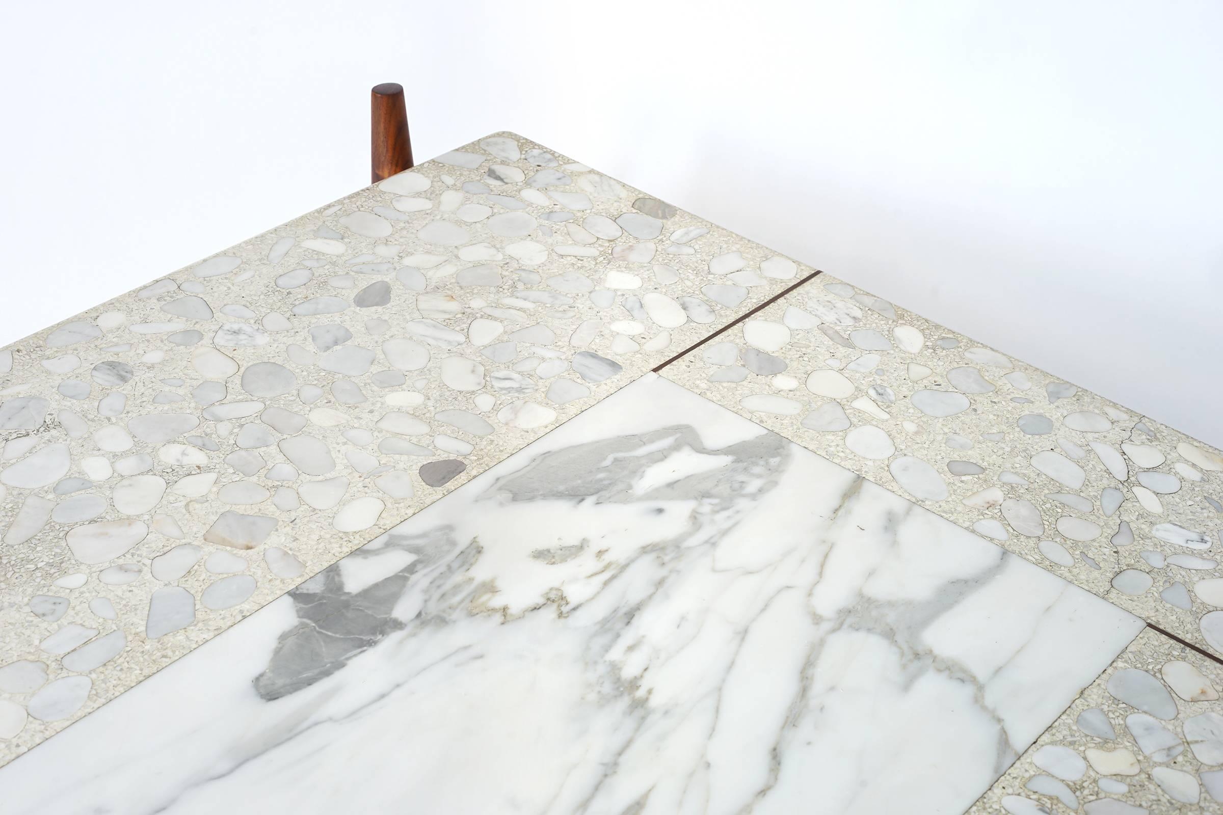 Terrazzo and Walnut Coffee Table by Harvey Probber 8