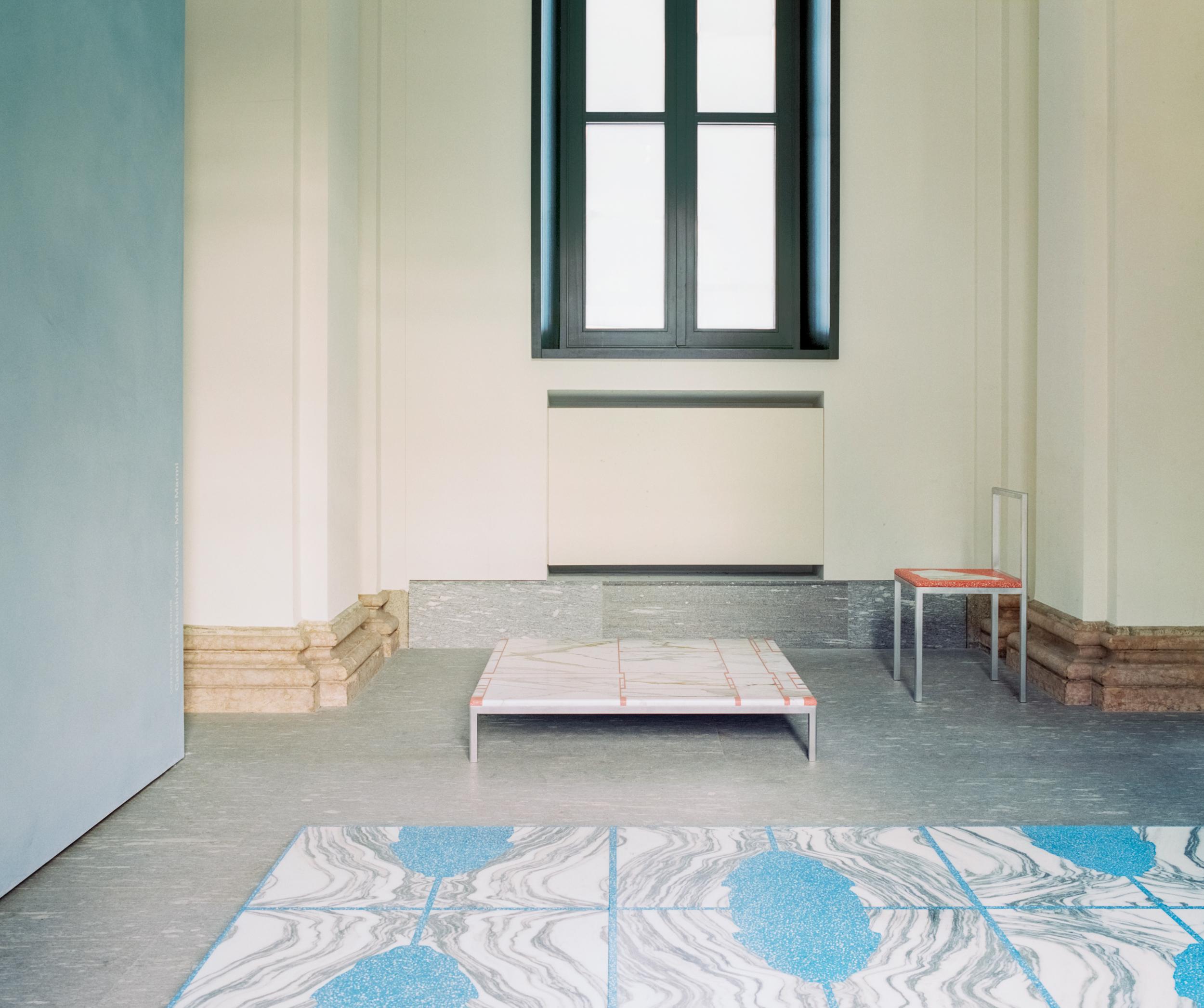 Terrazzo carpet by Stefan Scholten
Dimensions: L 240 x W 170 x H 4 cm
Materials: Aluminium, Fantastico Arni

Stefan Scholten is a Dutch designer born in 1972. After graduating from the Design Academy Eindhoven he set up Copray & Scholten