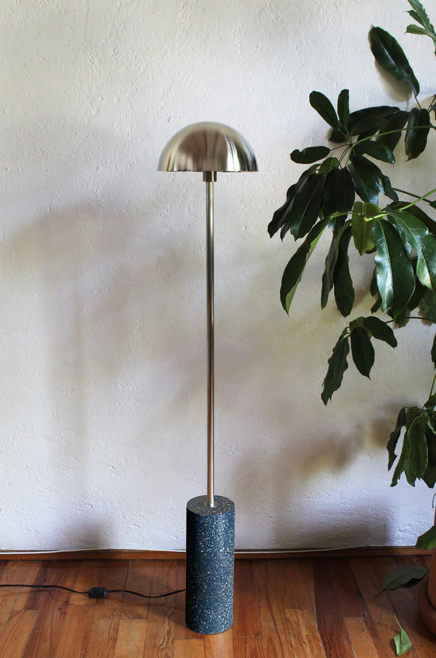 Terrazzo De Pie Abajo Floor Lamp by Maria Beckmann, REP by Tuleste Factory In New Condition For Sale In New York, NY