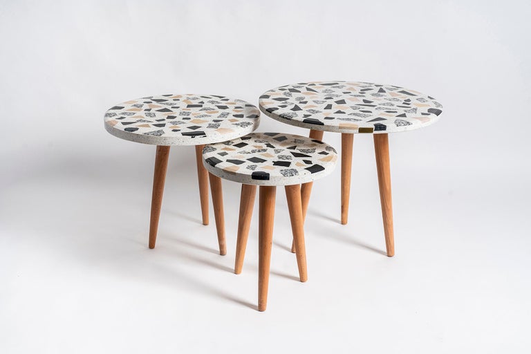 Terrazzo Nesting Tables Creta For Sale at 1stDibs