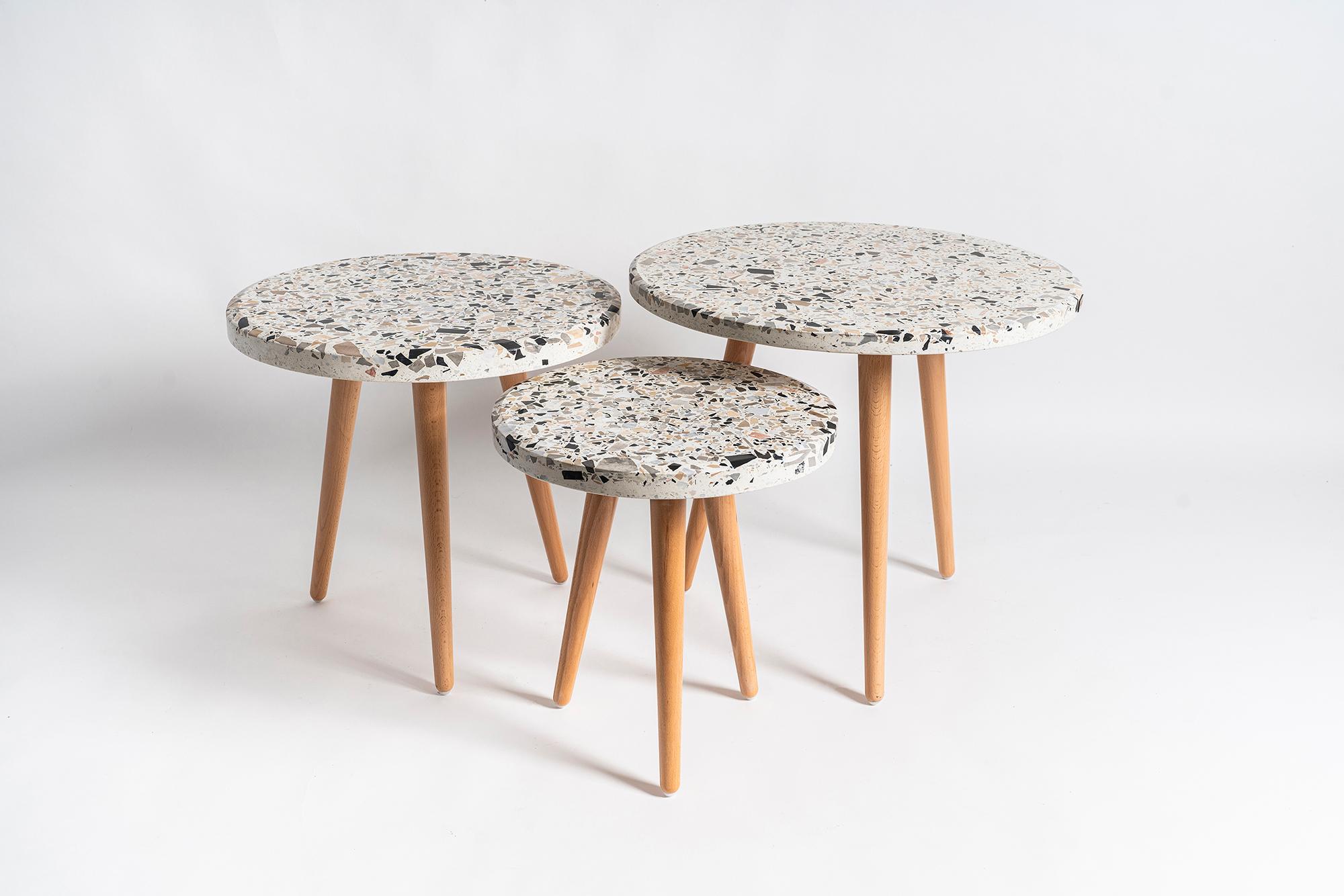 Tunisian Terrazzo Nesting Tables Samira For Sale