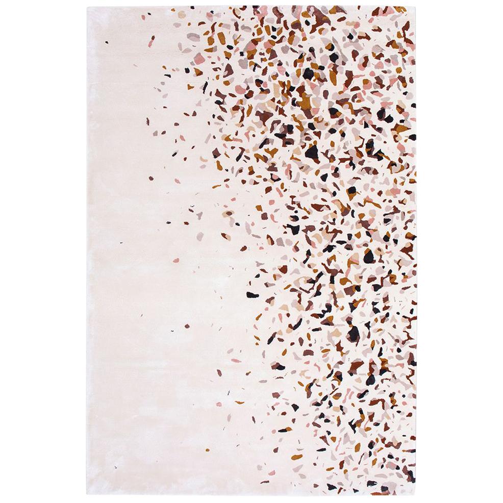 Terrazzo Rug in Hand-Tufted Botanical Silk by Rug'Society For Sale