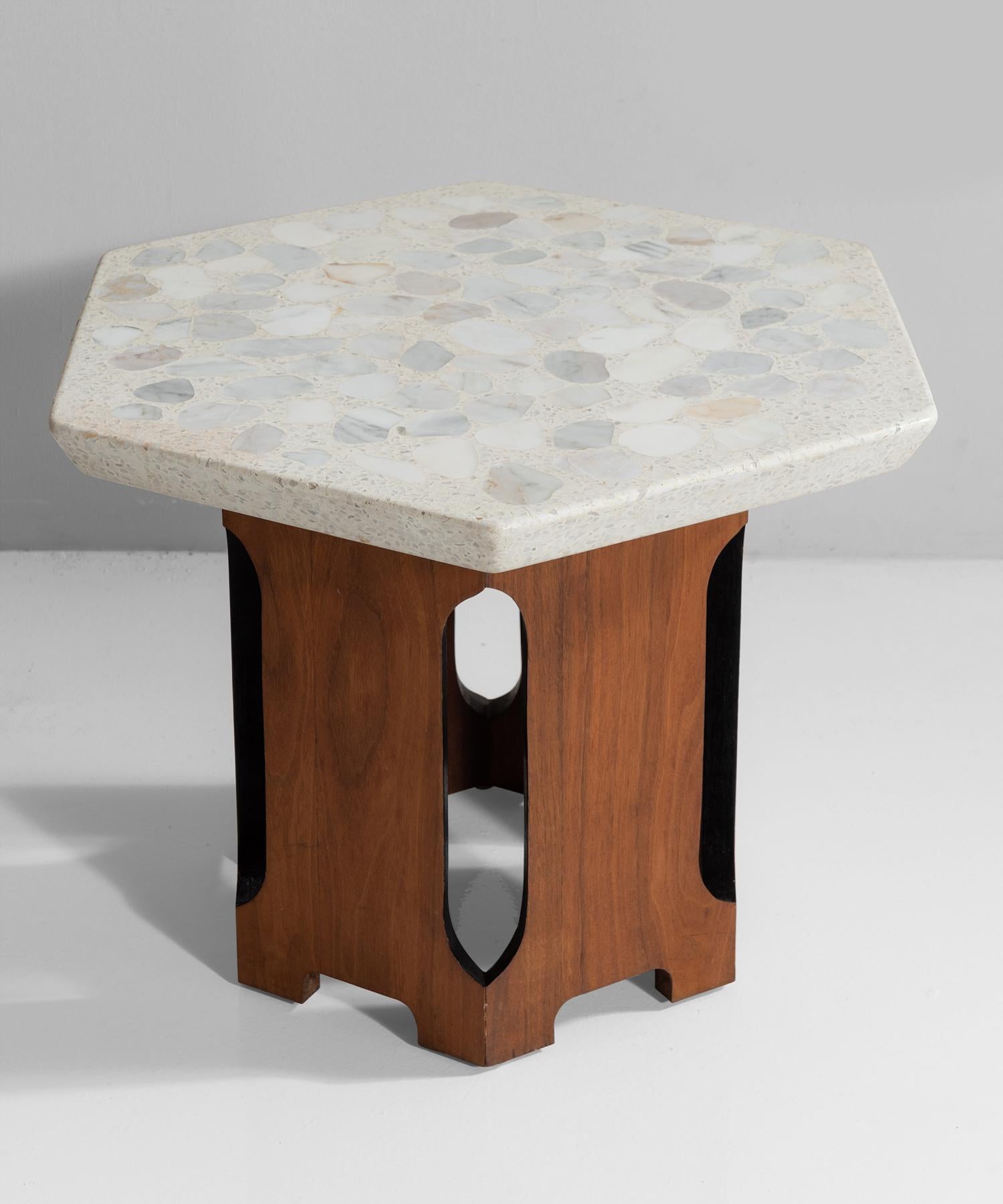 Terrazzo Table by Harvey Probber In Good Condition In Culver City, CA