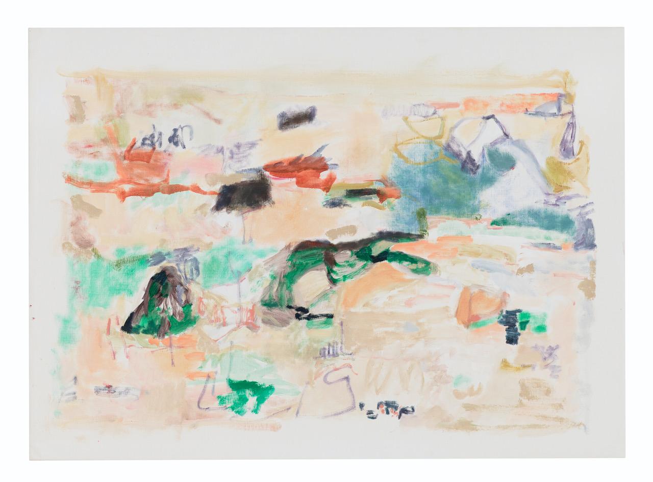 Terrell James Abstract Painting – Bright Shores mit hellen Schuhen