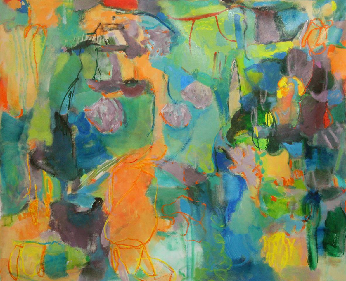Terrell James Abstract Painting - Listing in Gardens
