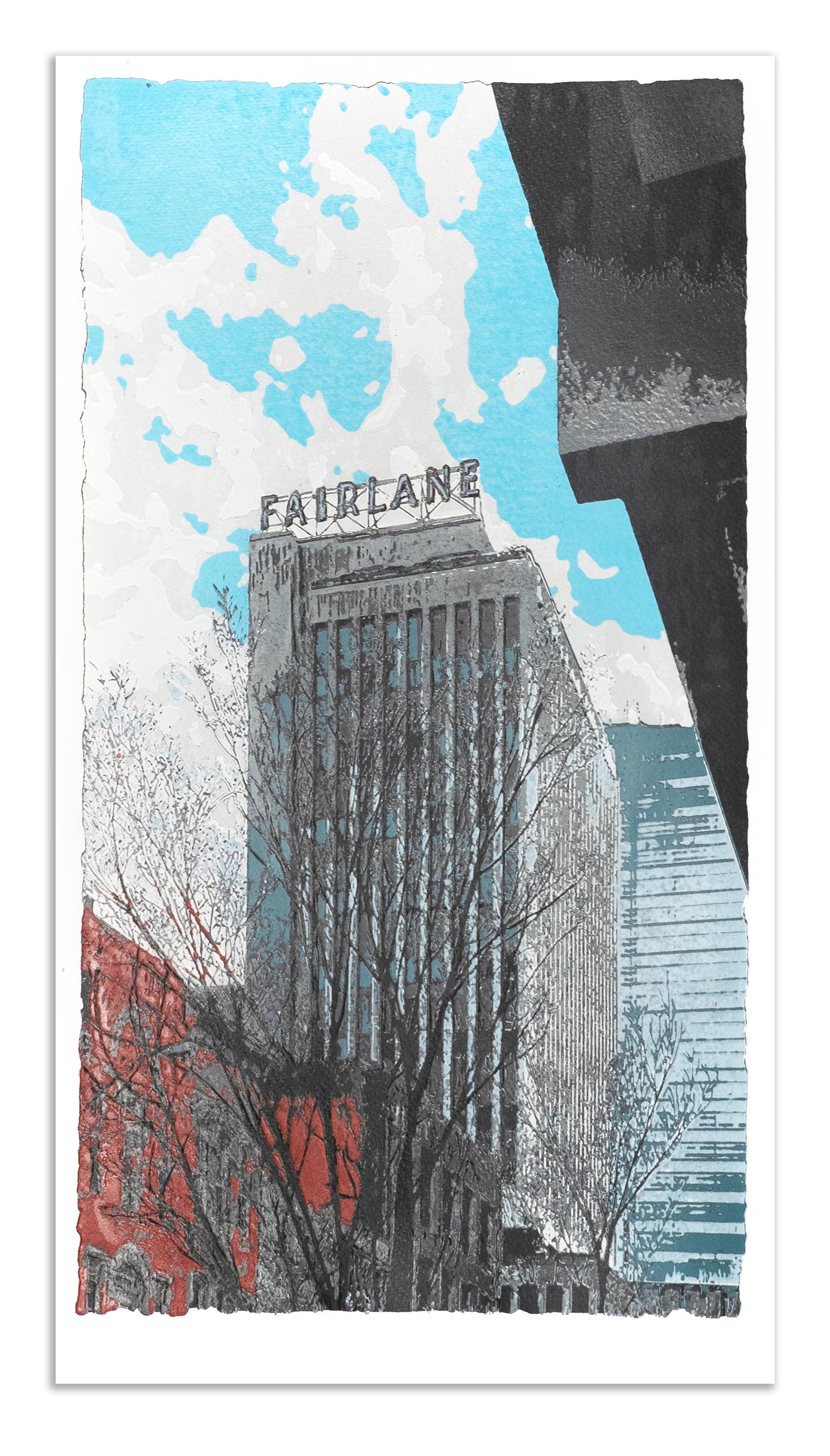 Terrell Thornhill  Landscape Print – Fairlane Hotel (2/5)