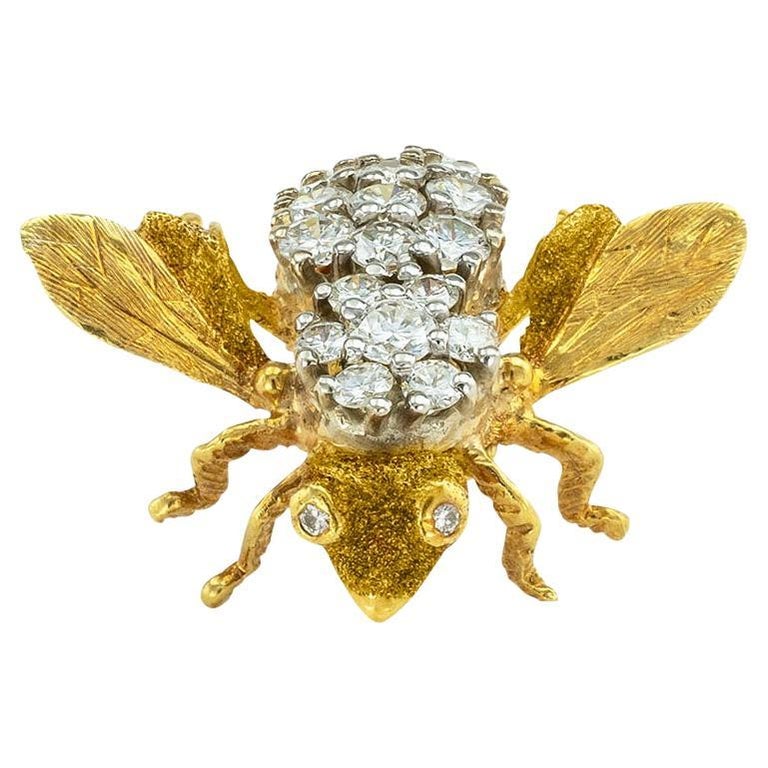 Ruby Terrell Deborah Bee Brooch Gold Multicolour Rosenthal Diamond Ruby Yellow Gold ...