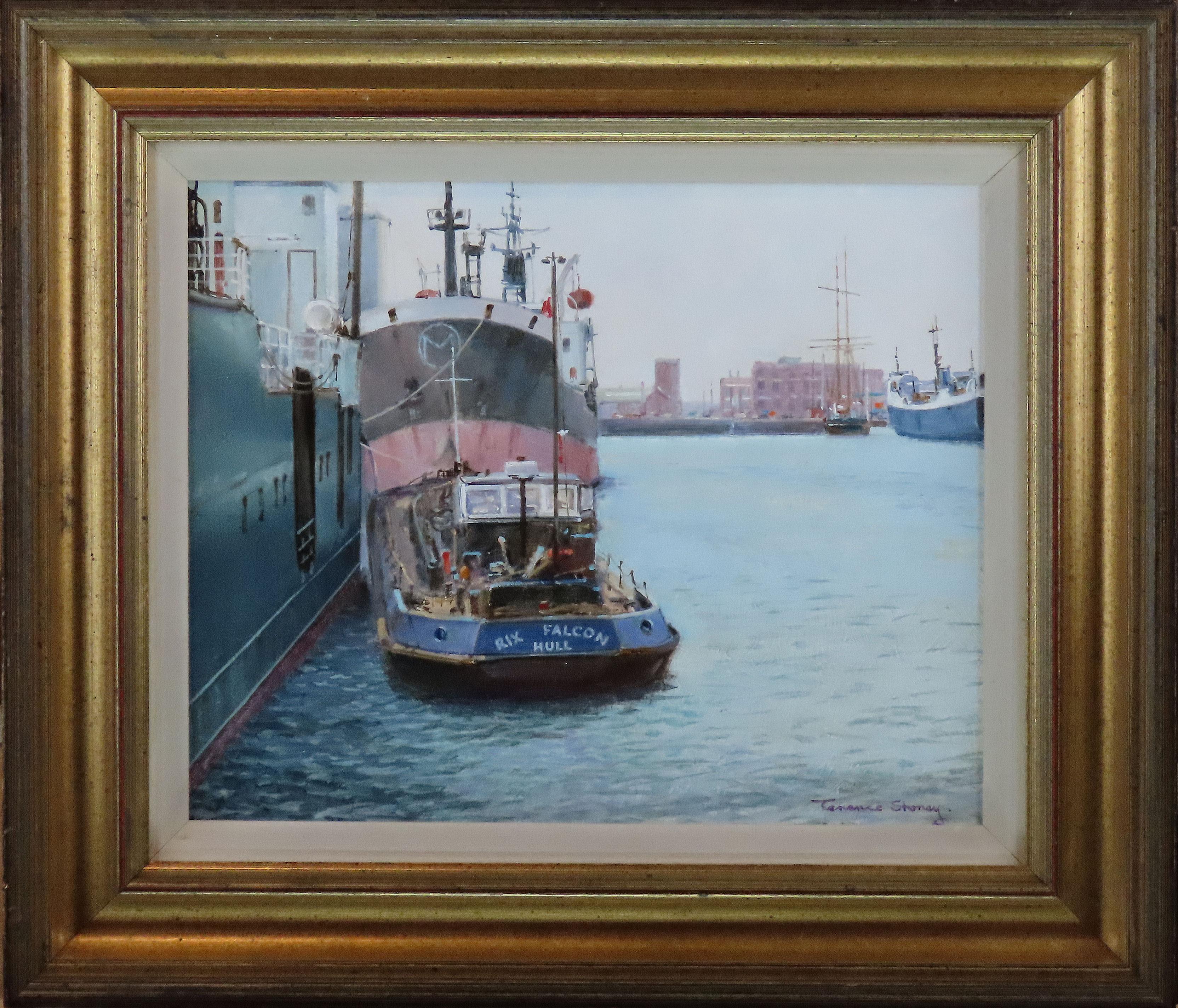 Terrence Lionel Storey P.R.S.M.A., R.O.I. born 1923.
Painter of coastal landscapes, studied at Sunderland Art School and Derby School of Art, head of Art at Rolls Royce until 1972. He exhibited at the Royal Society and Royal Institute, President of