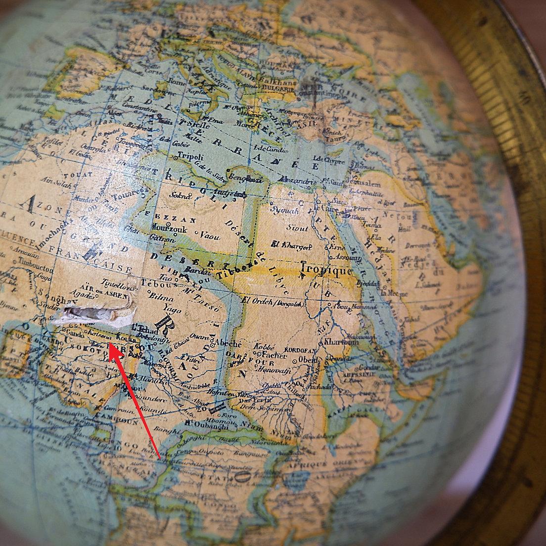 Globe terrestre de E.bertaux - 19° siècle De Paris 5
