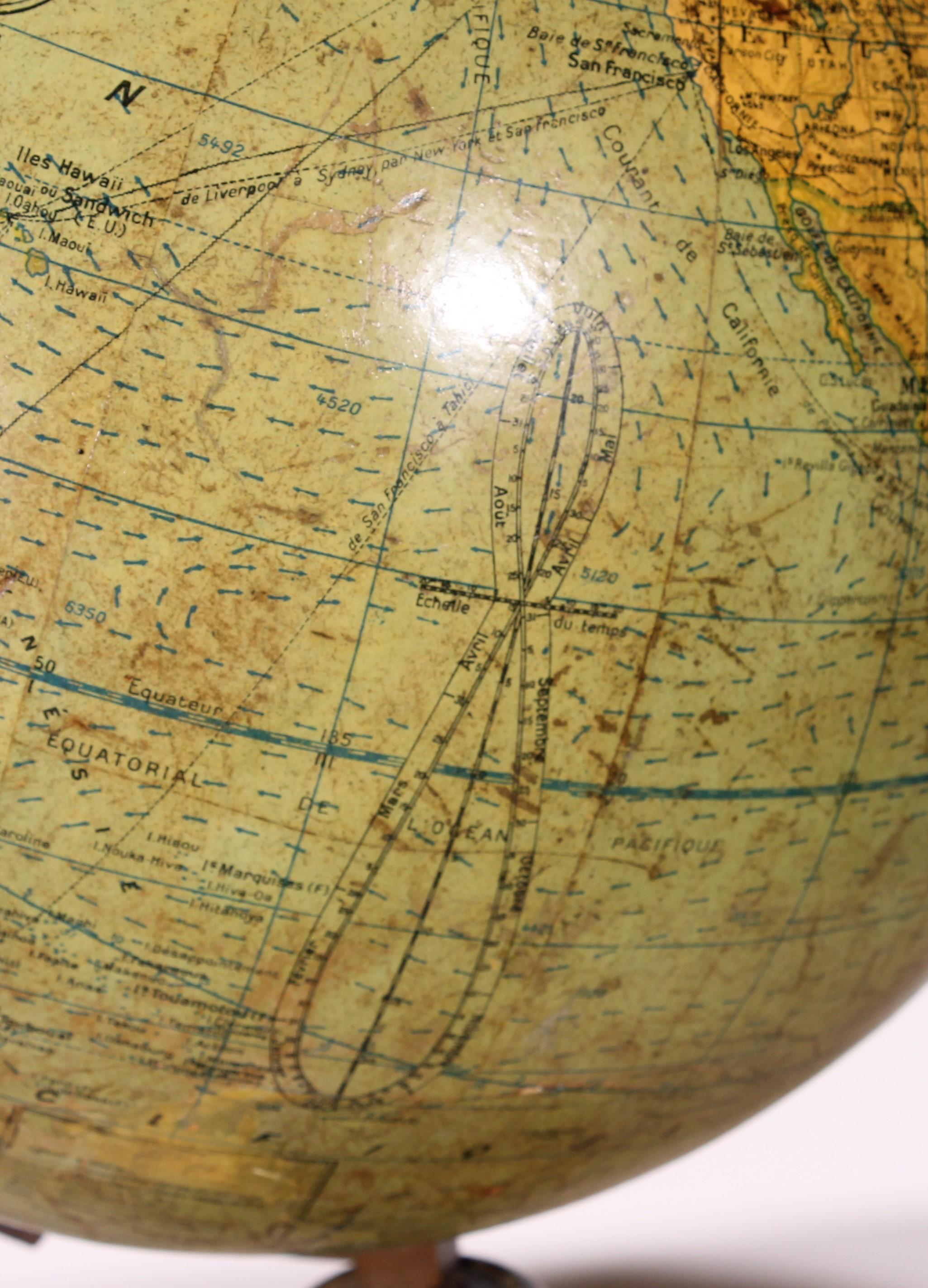 Papier Globe terrestre de G. Thomas en vente