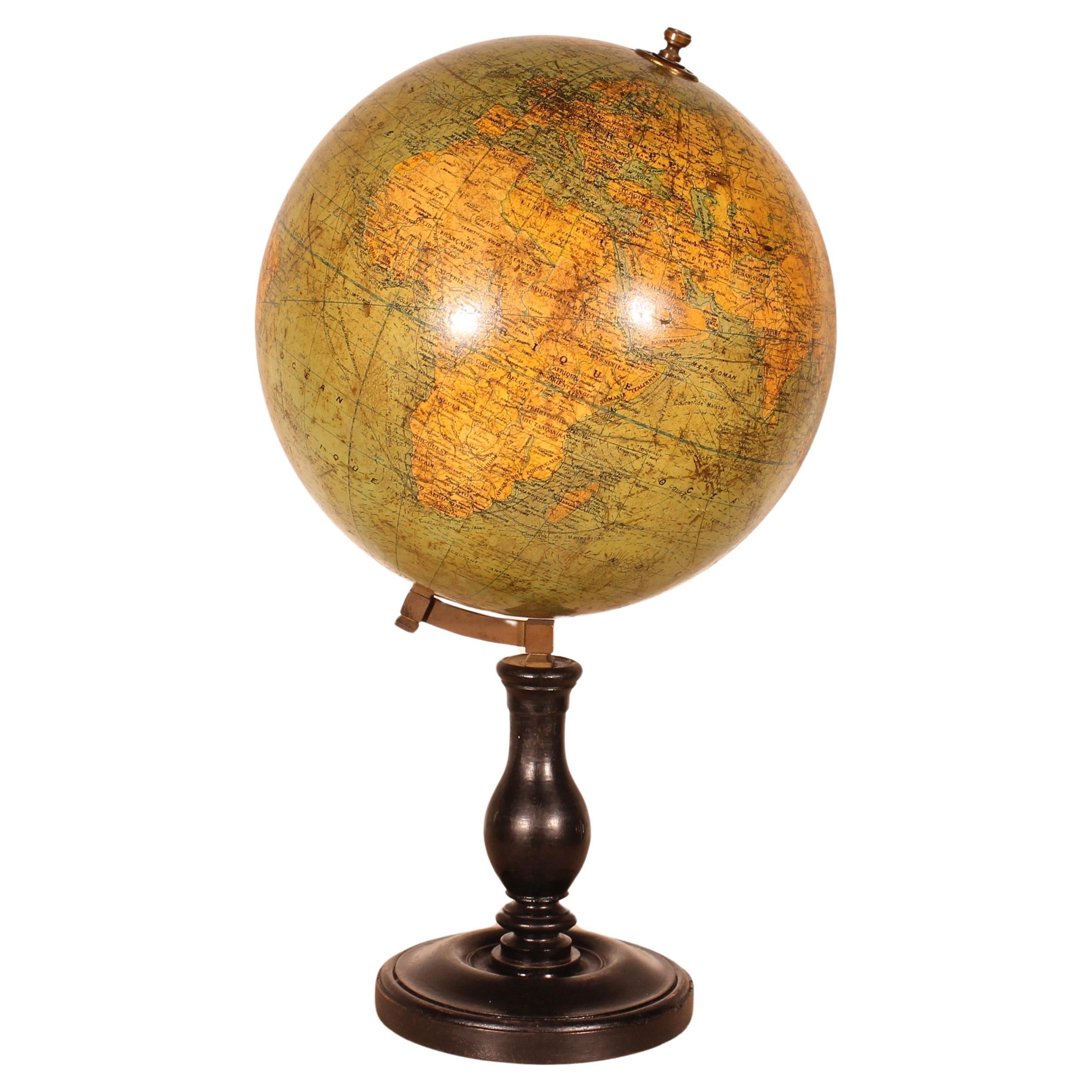 Terrestrial Globe By G. Thomas For Sale