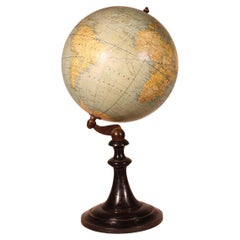 Antique Terrestrial Globe By G. Thomas Paris