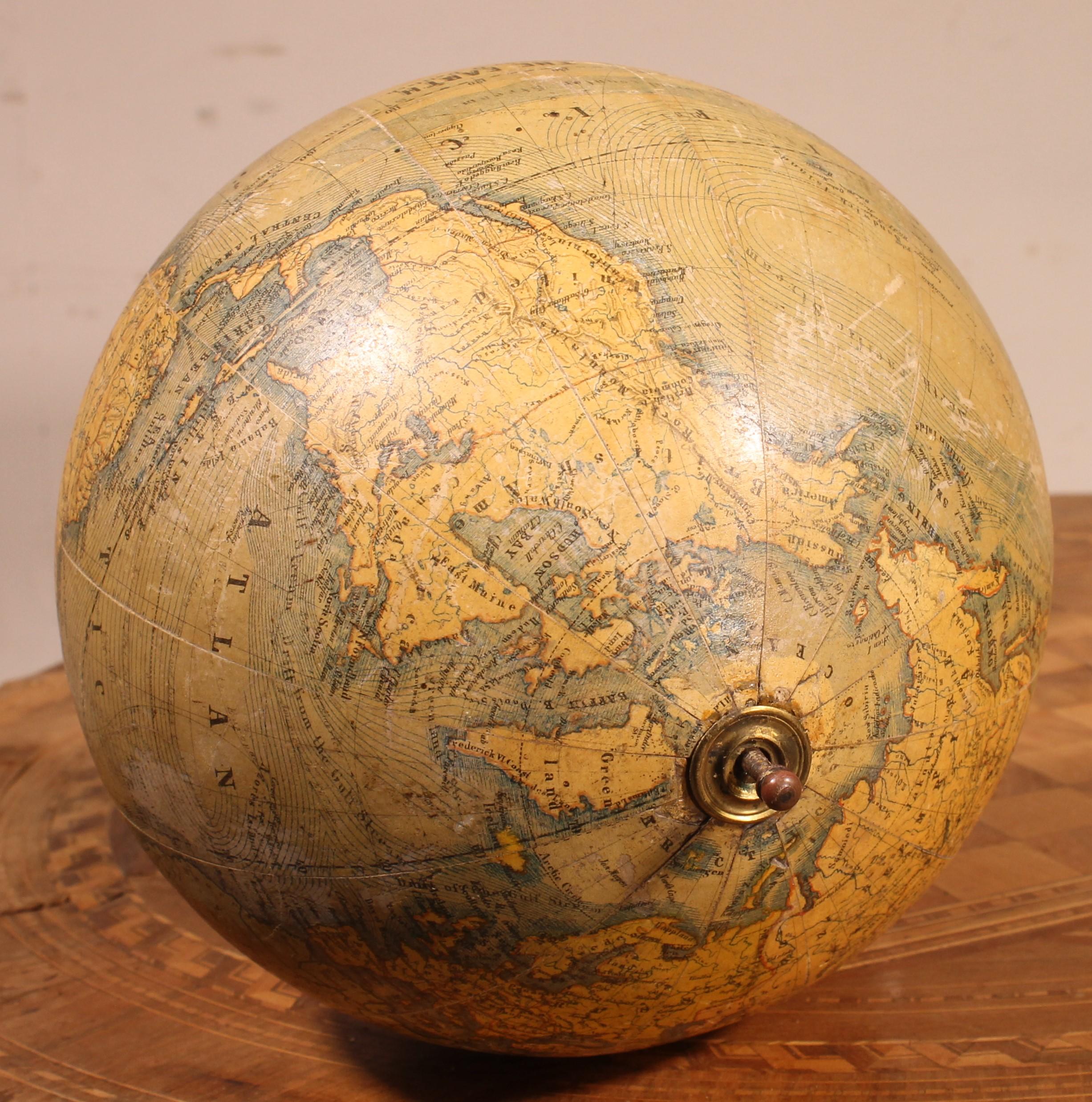 Terrestrial Globe by J Felkl, circa 1880, the Earth 4