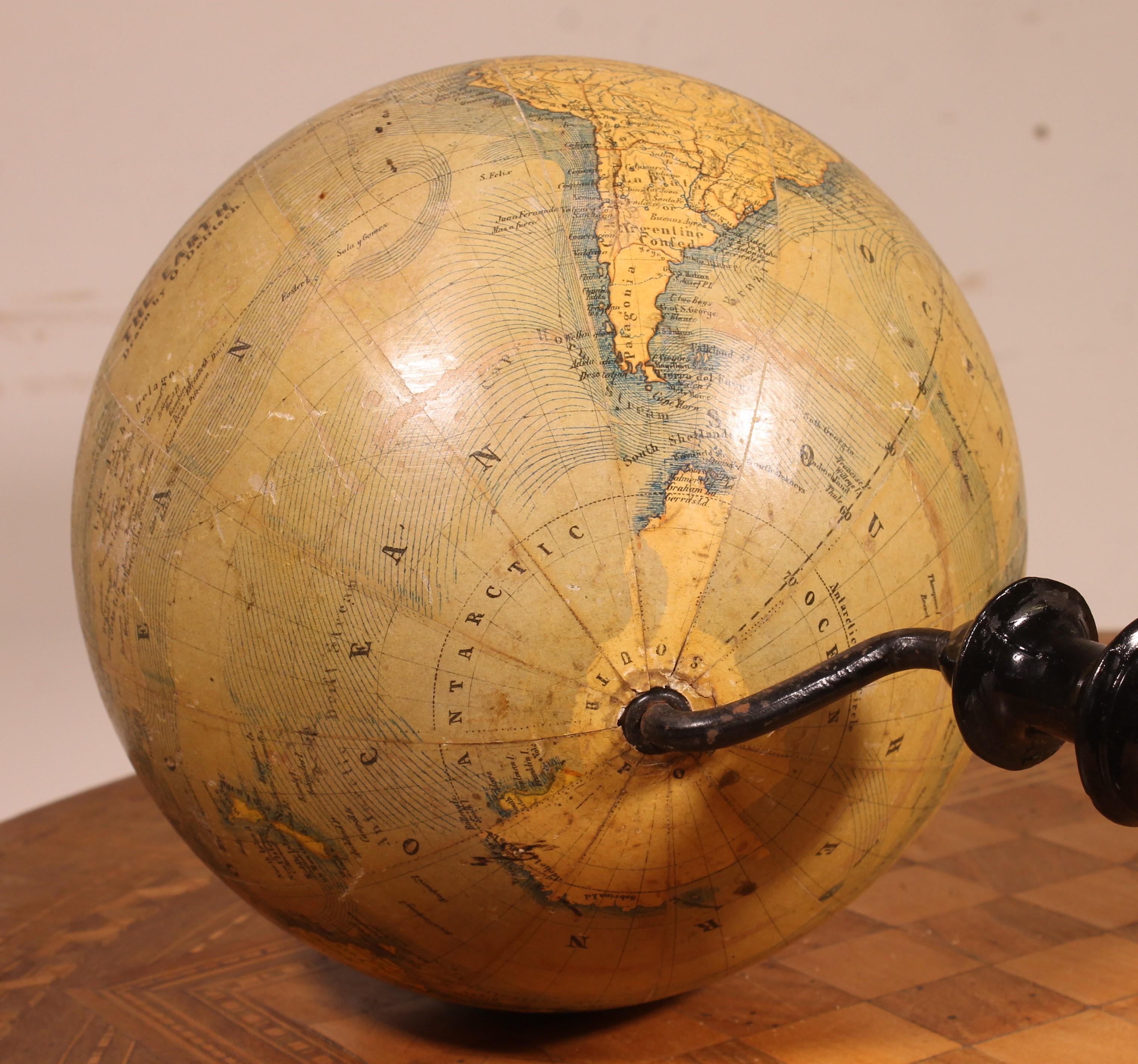 Terrestrial Globe by J Felkl, circa 1880, the Earth 5