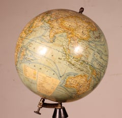 Terrestrial Globe By J. Forest Paris From The Early 20th Century