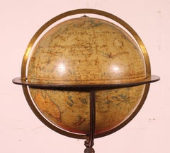 Terrestrial Globe By J. Lebègue - 19th Century