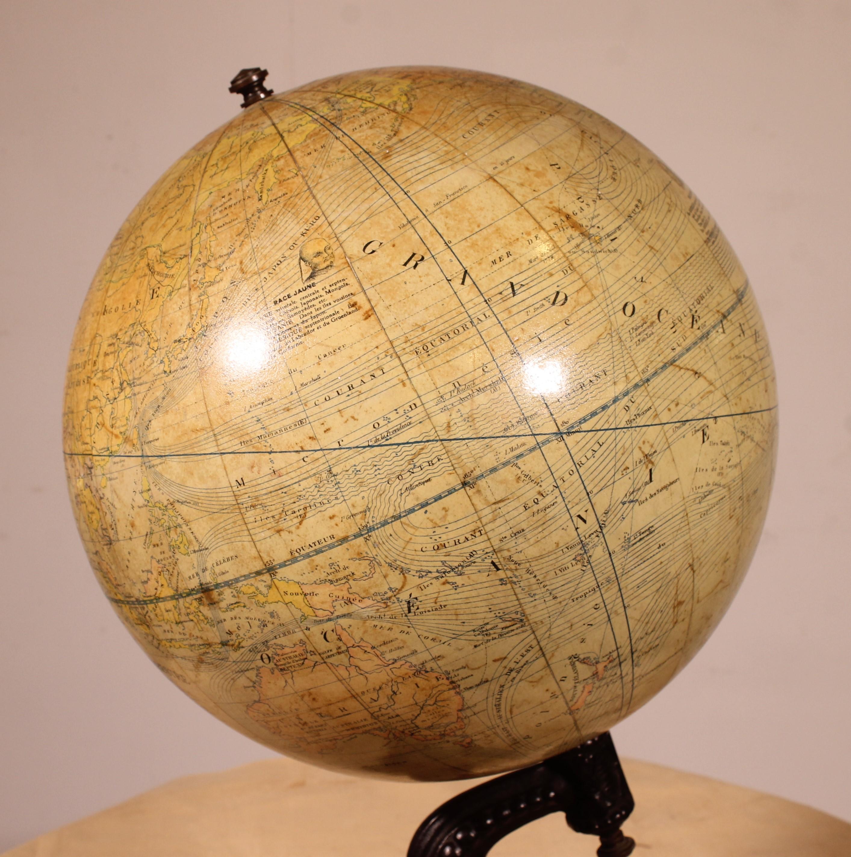 Globo terrestre di L. Windels - Bruxelles, circa 1910 in vendita 1