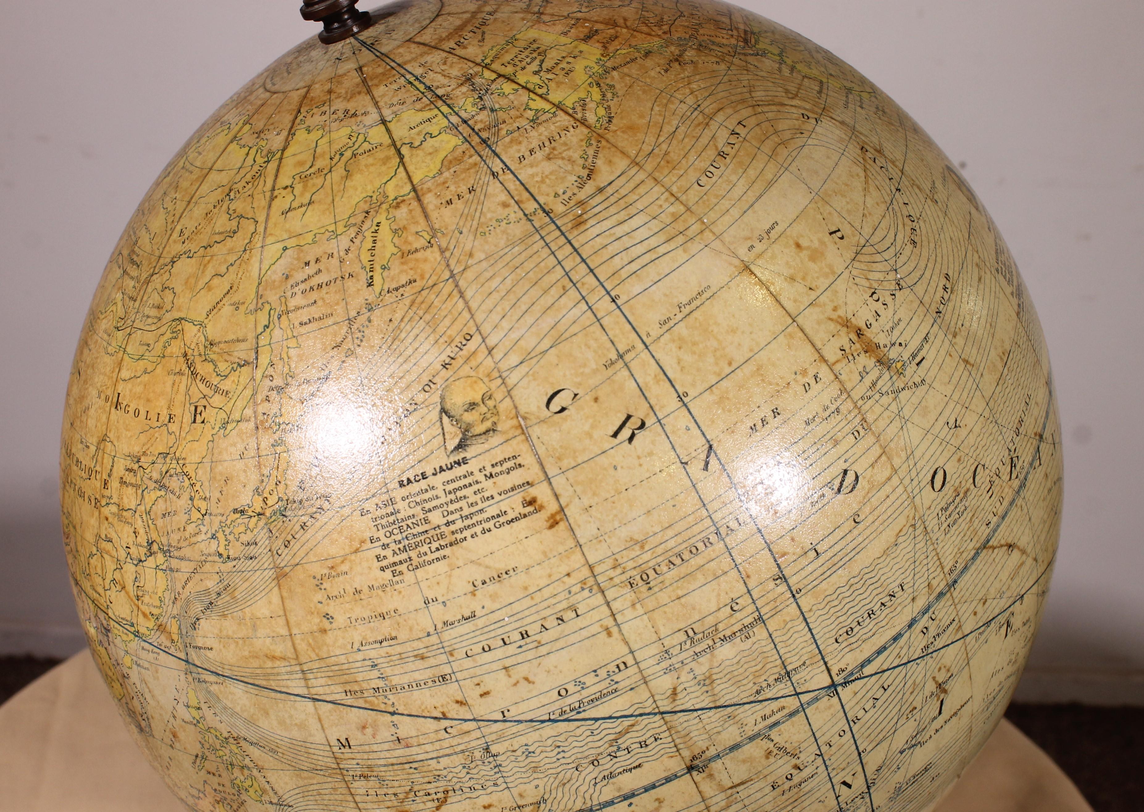 Globo terrestre di L. Windels - Bruxelles, circa 1910 in vendita 2