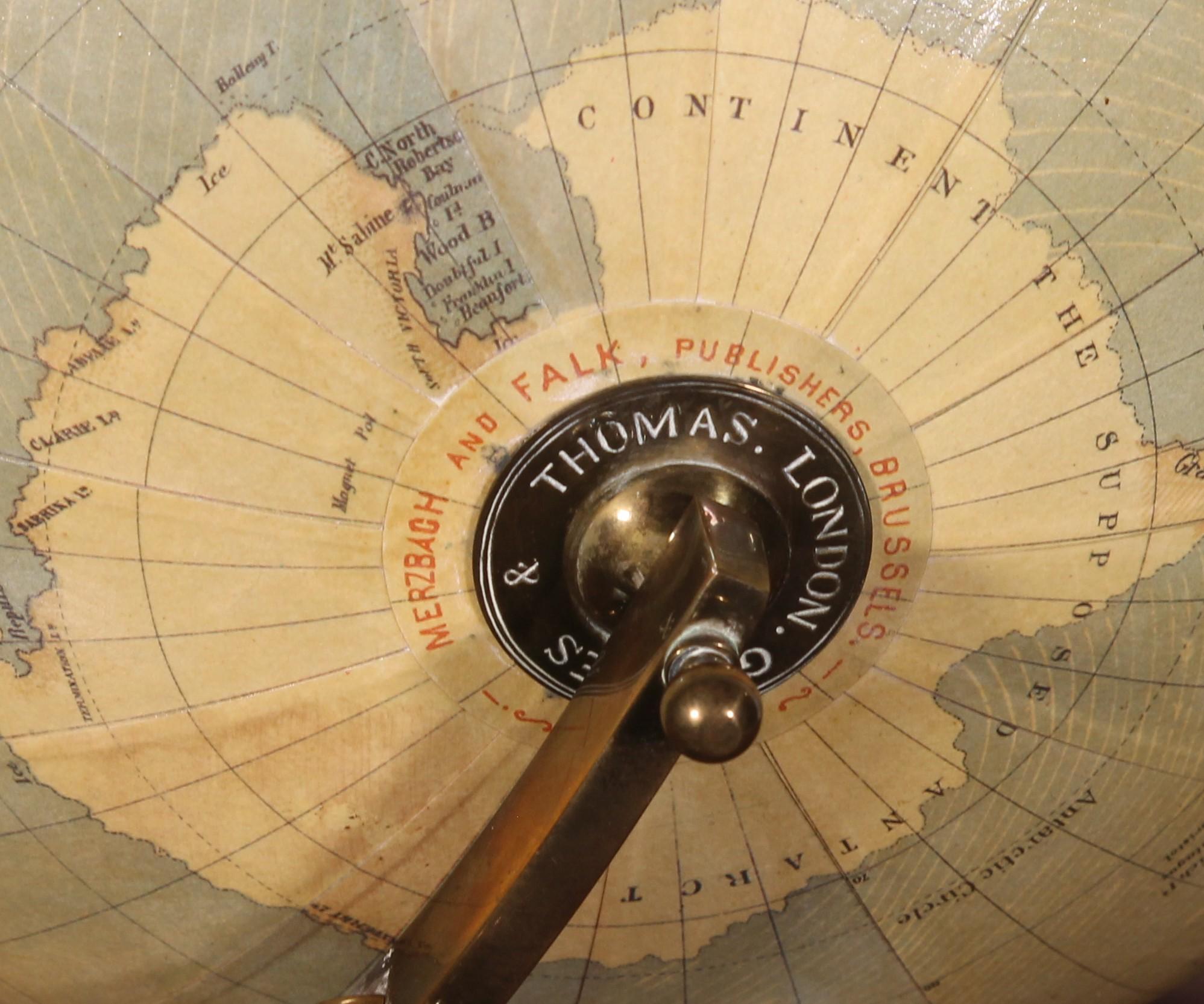 Globe terrestre de Merzbach & Falk Bruxelles pour Greaves and Thomas Londres en vente 3