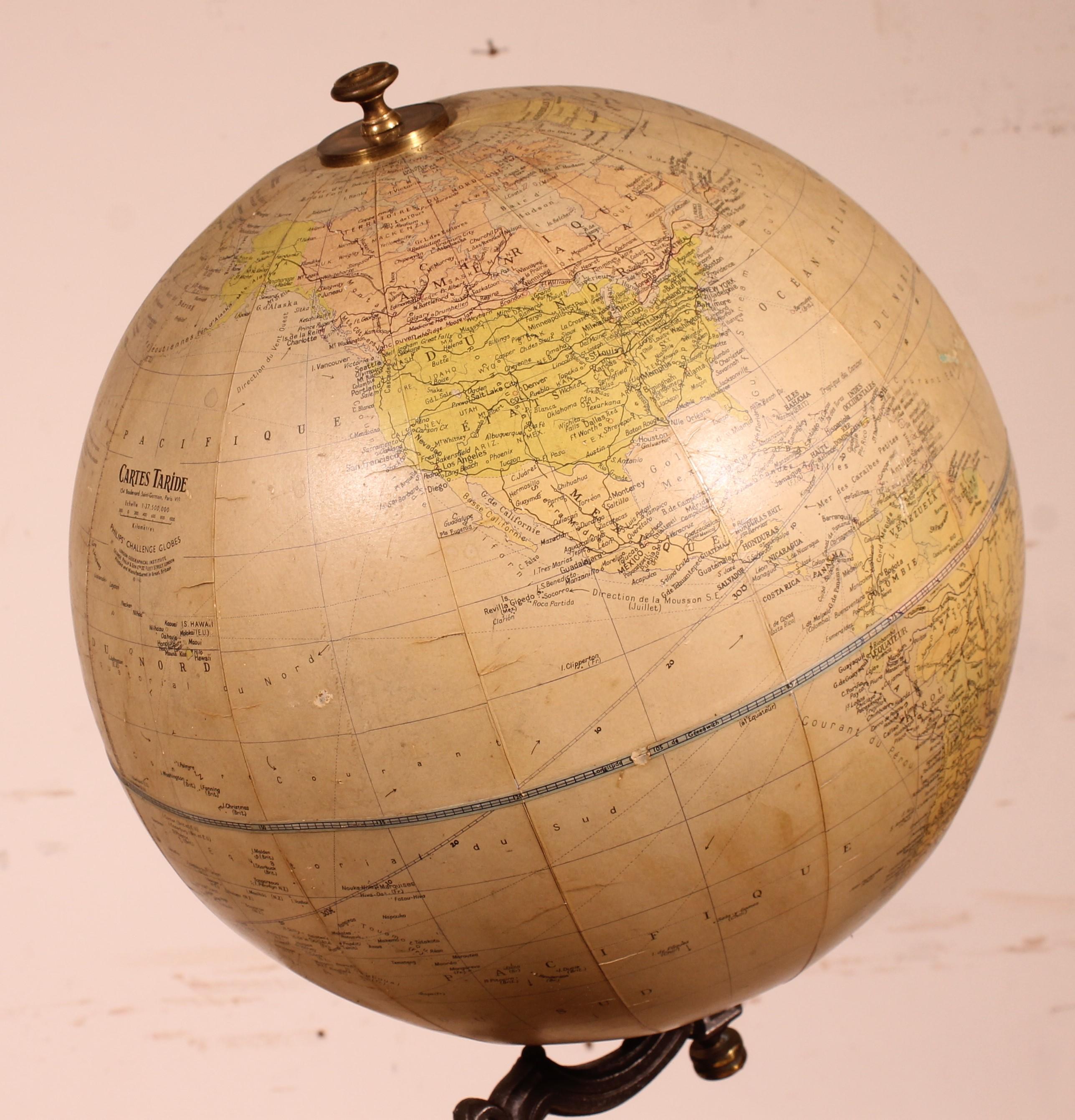 Terrestrial Globe von Philips (Britisch) im Angebot