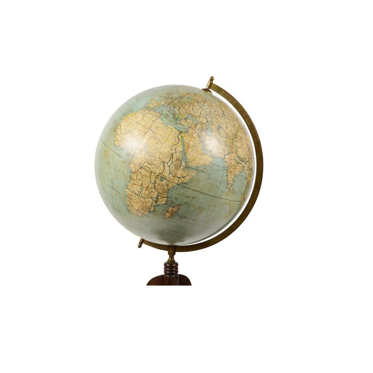 Terrestrial globe edited by Columbus, by prof. Ernst Friedrich, 1920s. Very good condition. Measures: Height cm 110, inches 43.30, diameter of sphere cm 50, inches 19.68.

Established in 1909 in Berlin by Paul Oestergarrd, nephew of Peter J.