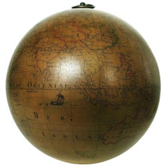 Terrestrial Globe French 18th Century, Swinging Structure