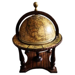  Terrestrial Globe form,Large Ice Bucket Italian Renaissance Style 20th Century,