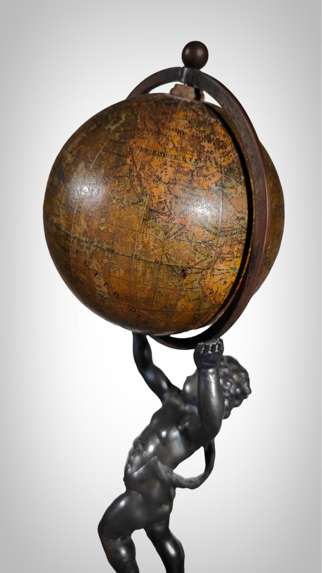 Terrestrial Globe Ludwig Julius Heymann, Circa 1880 For Sale 6