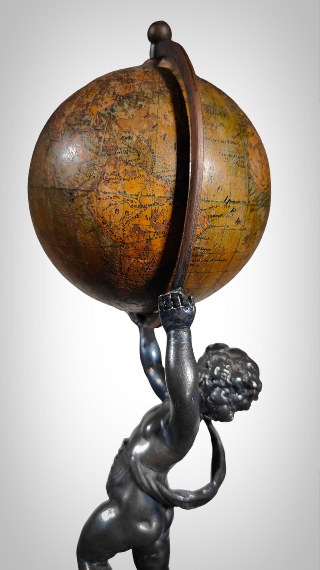 Terrestrial Globe Ludwig Julius Heymann, Circa 1880 For Sale 9