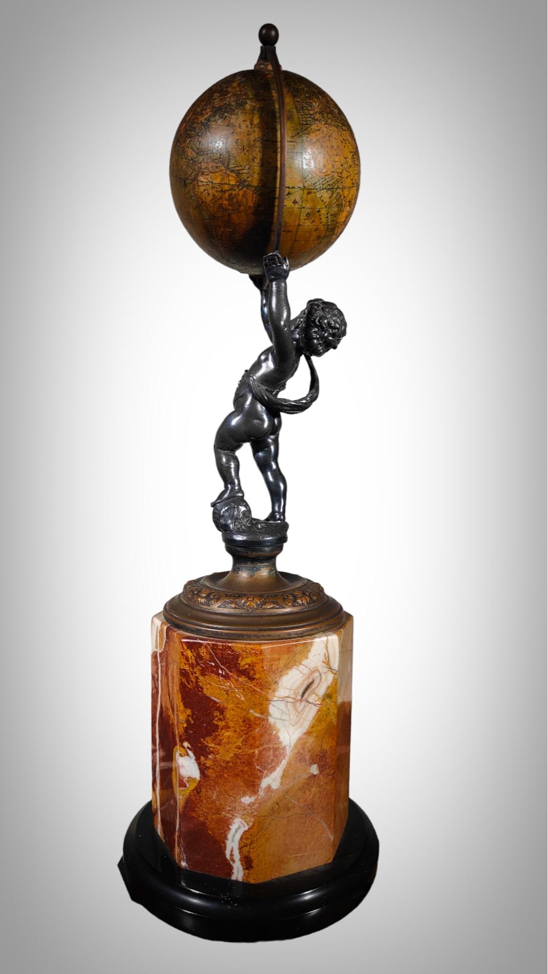 Terrestrial Globe Ludwig Julius Heymann, Circa 1880 For Sale 1