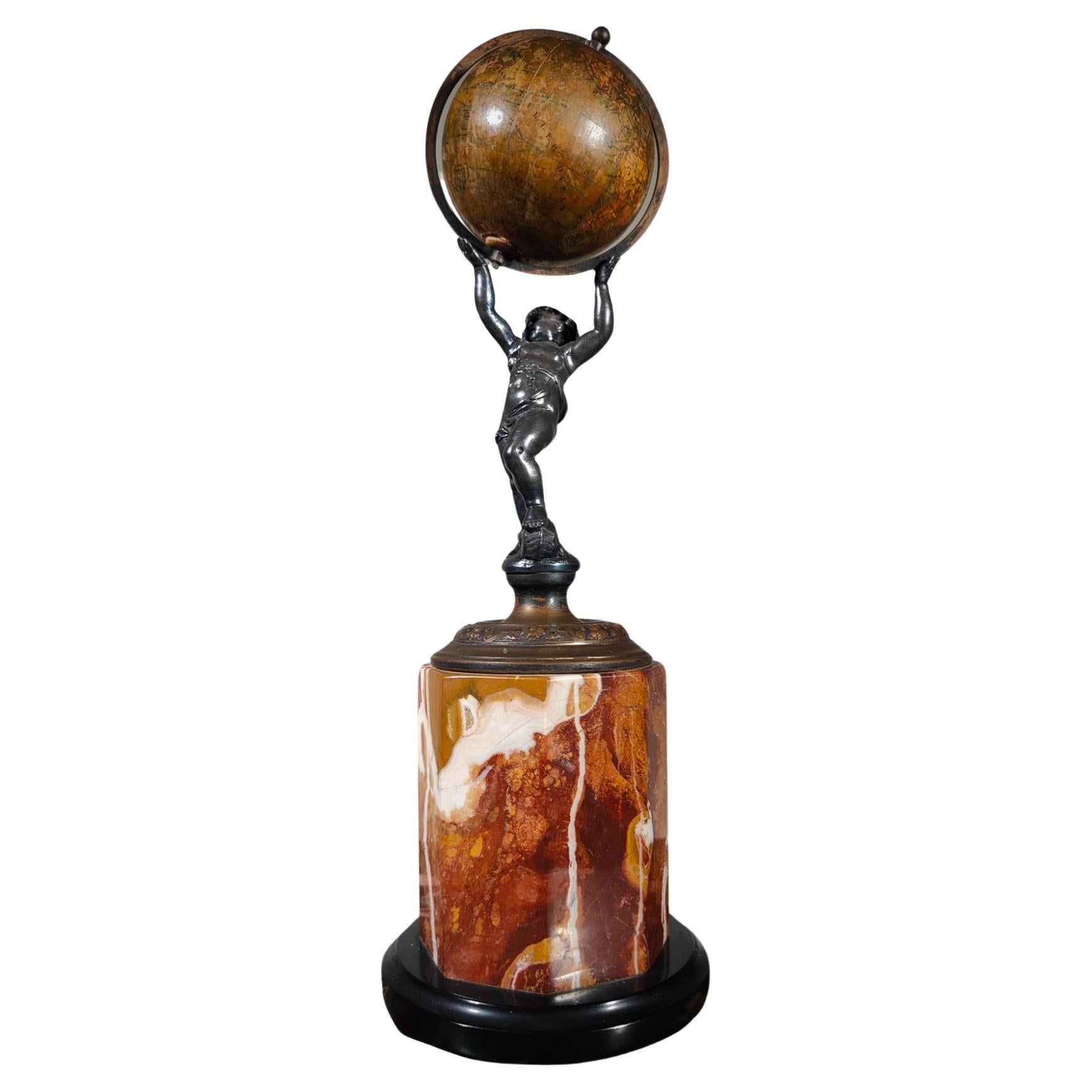 Terrestrial Globe Ludwig Julius Heymann, Circa 1880 For Sale