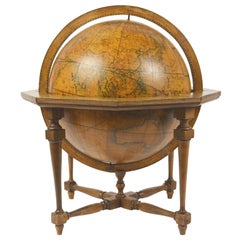 Globe terrestre ancien de 1843  Selon la connaissance de Giovanni M Cassini